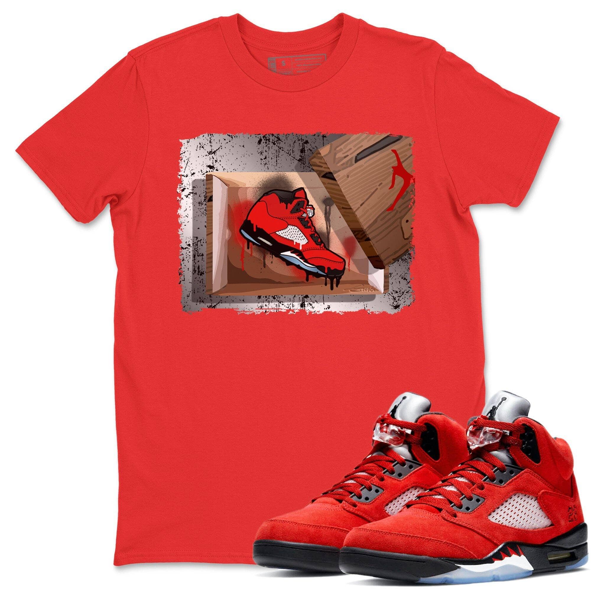 Jordan 5 Raging Bull Shirt To Match Jordans New Kicks Sneaker Tees Jordan 5 Raging Bull Drip Gear Zone Sneaker Matching Clothing Unisex Shirts