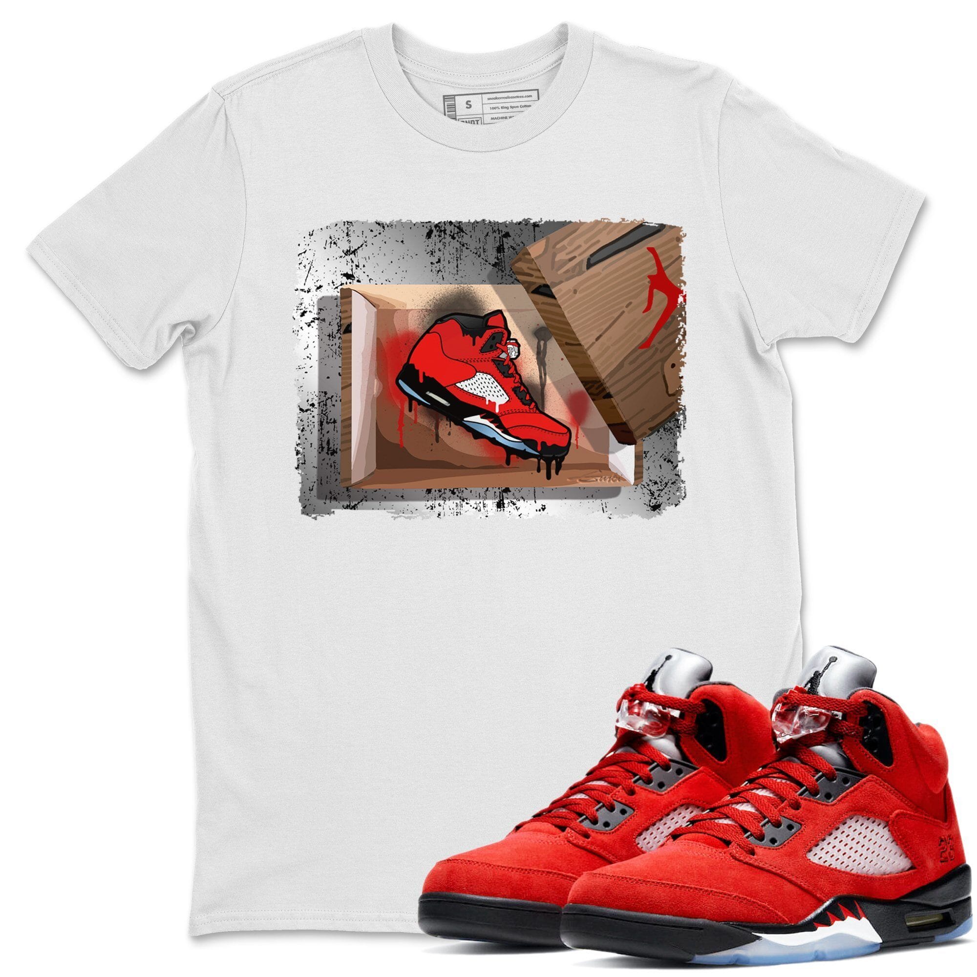 Jordan 5 Raging Bull Shirt To Match Jordans New Kicks Sneaker Tees Jordan 5 Raging Bull Drip Gear Zone Sneaker Matching Clothing Unisex Shirts