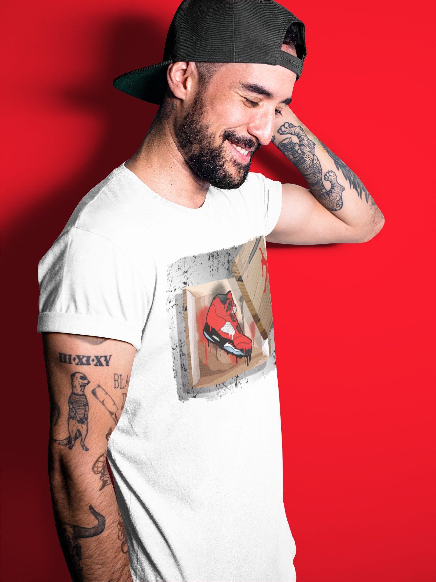 Jordan 5 Raging Bull Shirt To Match Jordans New Kicks Sneaker Tees Jordan 5 Raging Bull Drip Gear Zone Sneaker Matching Clothing Unisex Shirts