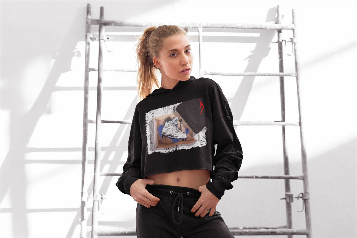 Jordan 5 Stealth Sneaker Matching T-Shirt New Kicks Sneaker Tees Jordan 5 Stealth Sneaker Release Tees Women's Shirts