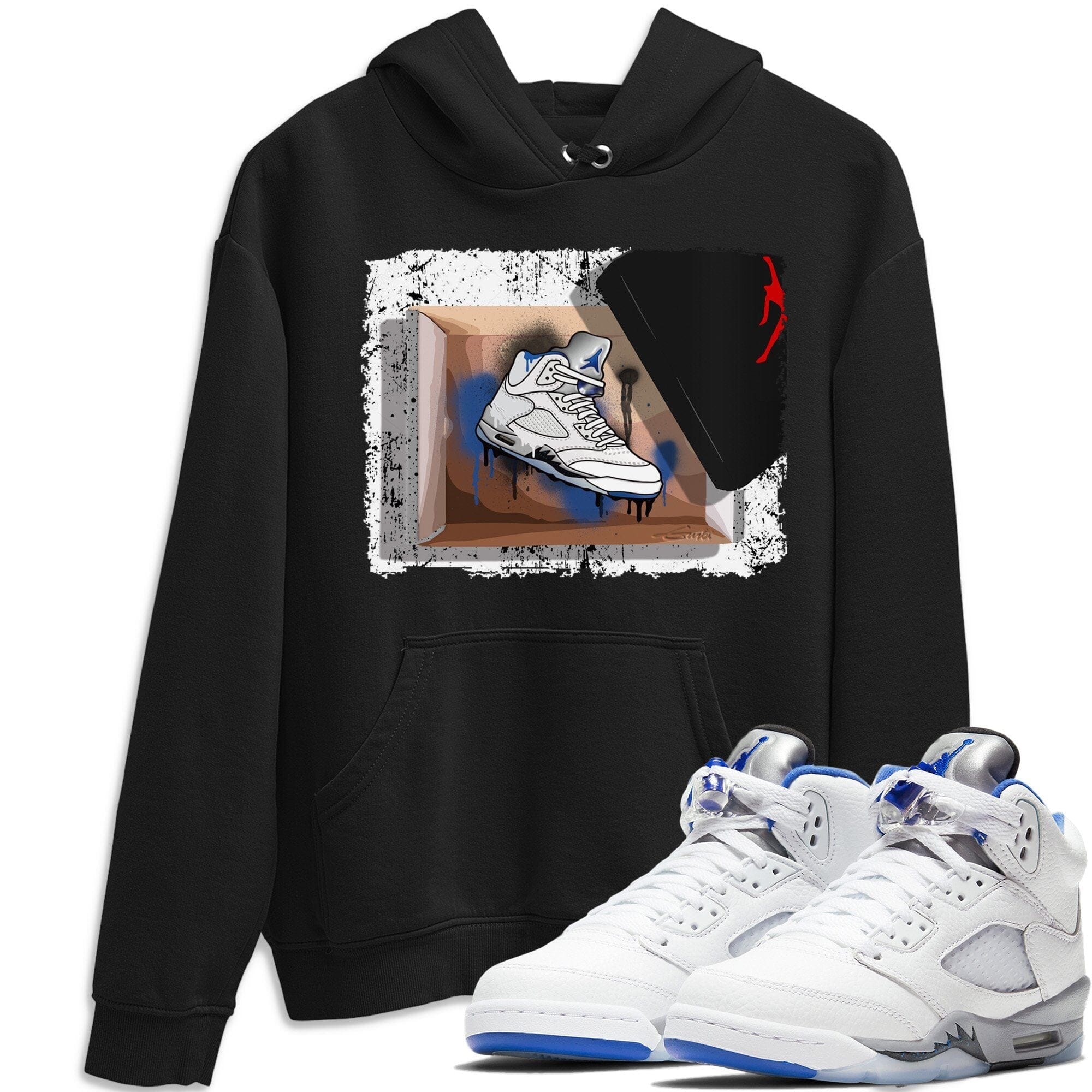Jordan 5 Stealth Shirt To Match Jordans New Kicks Sneaker Tees Jordan 5 Stealth Drip Gear Zone Sneaker Matching Clothing Unisex Shirts