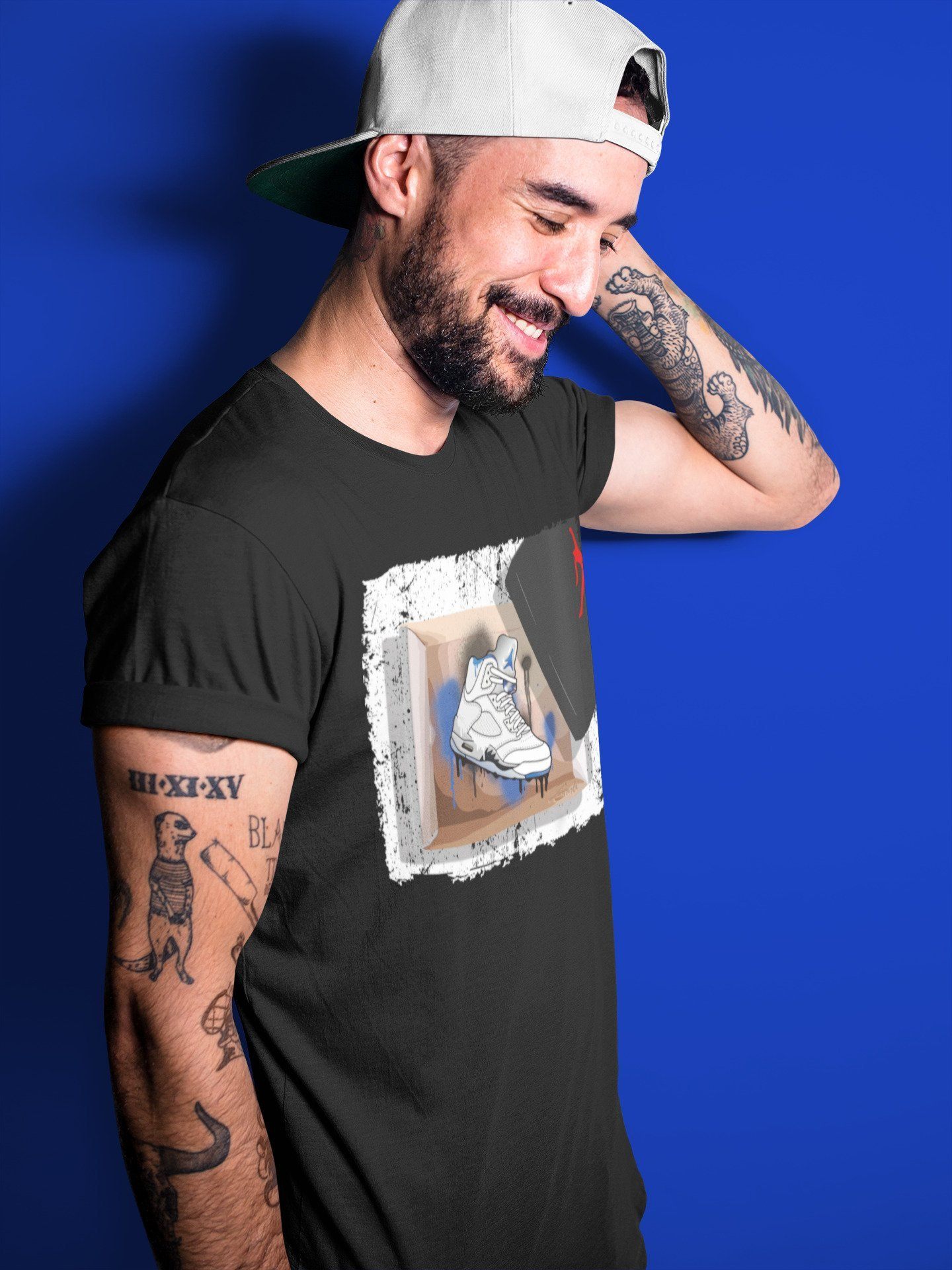 Jordan 5 Stealth Shirt To Match Jordans New Kicks Sneaker Tees Jordan 5 Stealth Drip Gear Zone Sneaker Matching Clothing Unisex Shirts