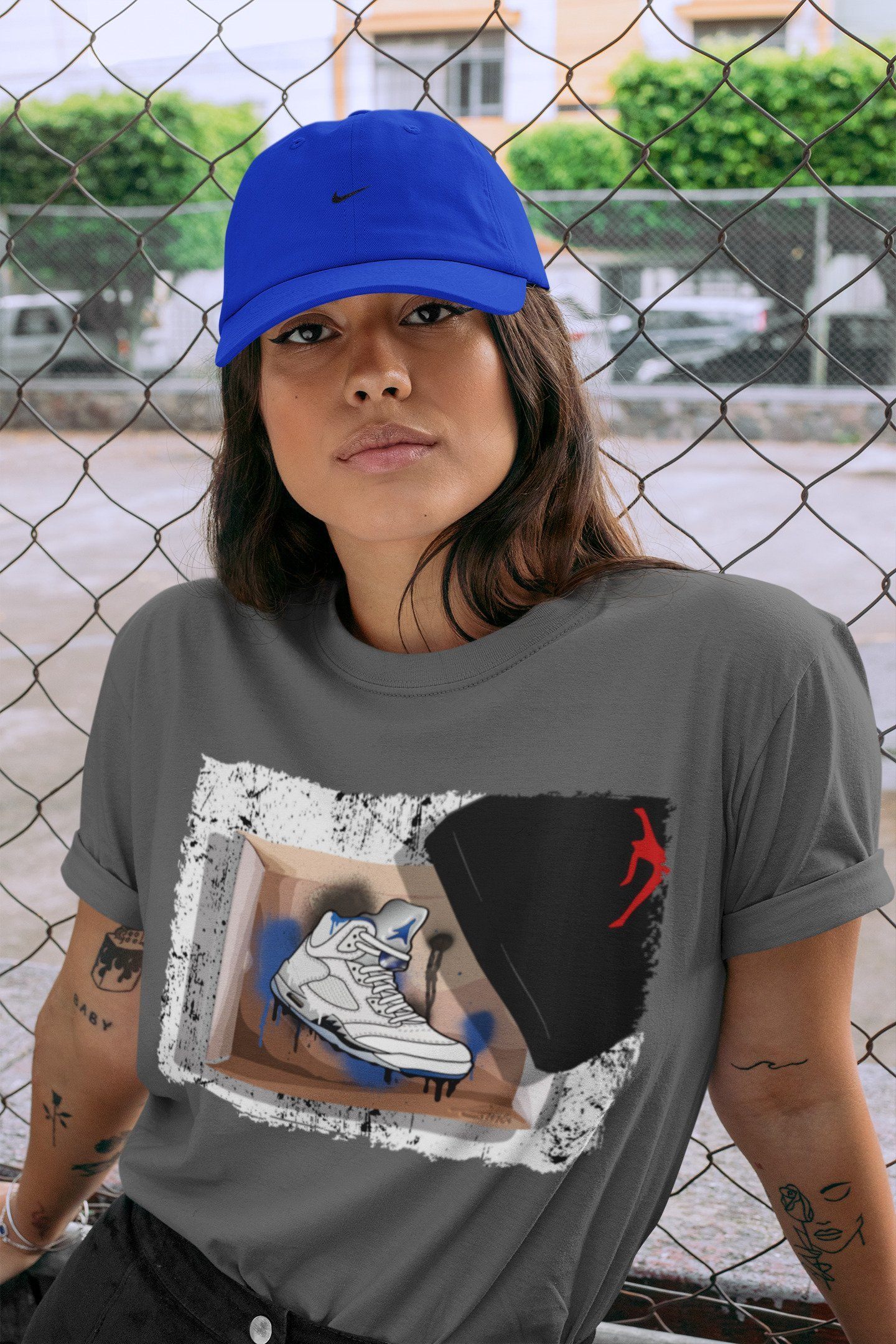 Jordan 5 Stealth Shirt To Match Jordans New Kicks Sneaker Tees Jordan 5 Stealth Drip Gear Zone Sneaker Matching Clothing Unisex Shirts