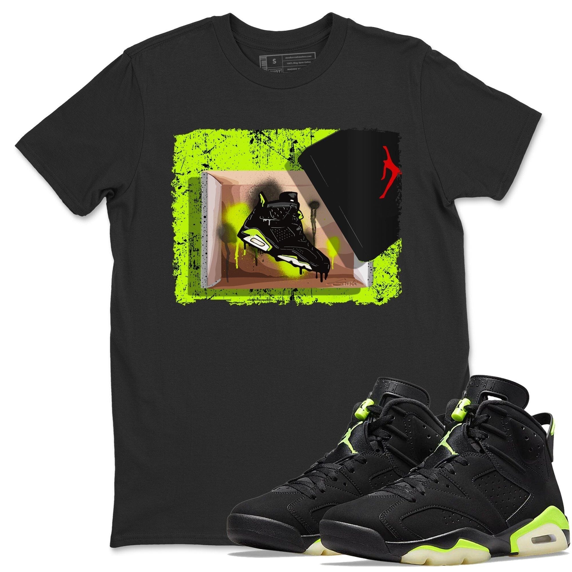 Jordan 6 Electric Green Shirt To Match Jordans New Kicks Sneaker Tees Jordan 6 Electric Green Drip Gear Zone Sneaker Matching Clothing Unisex Shirts