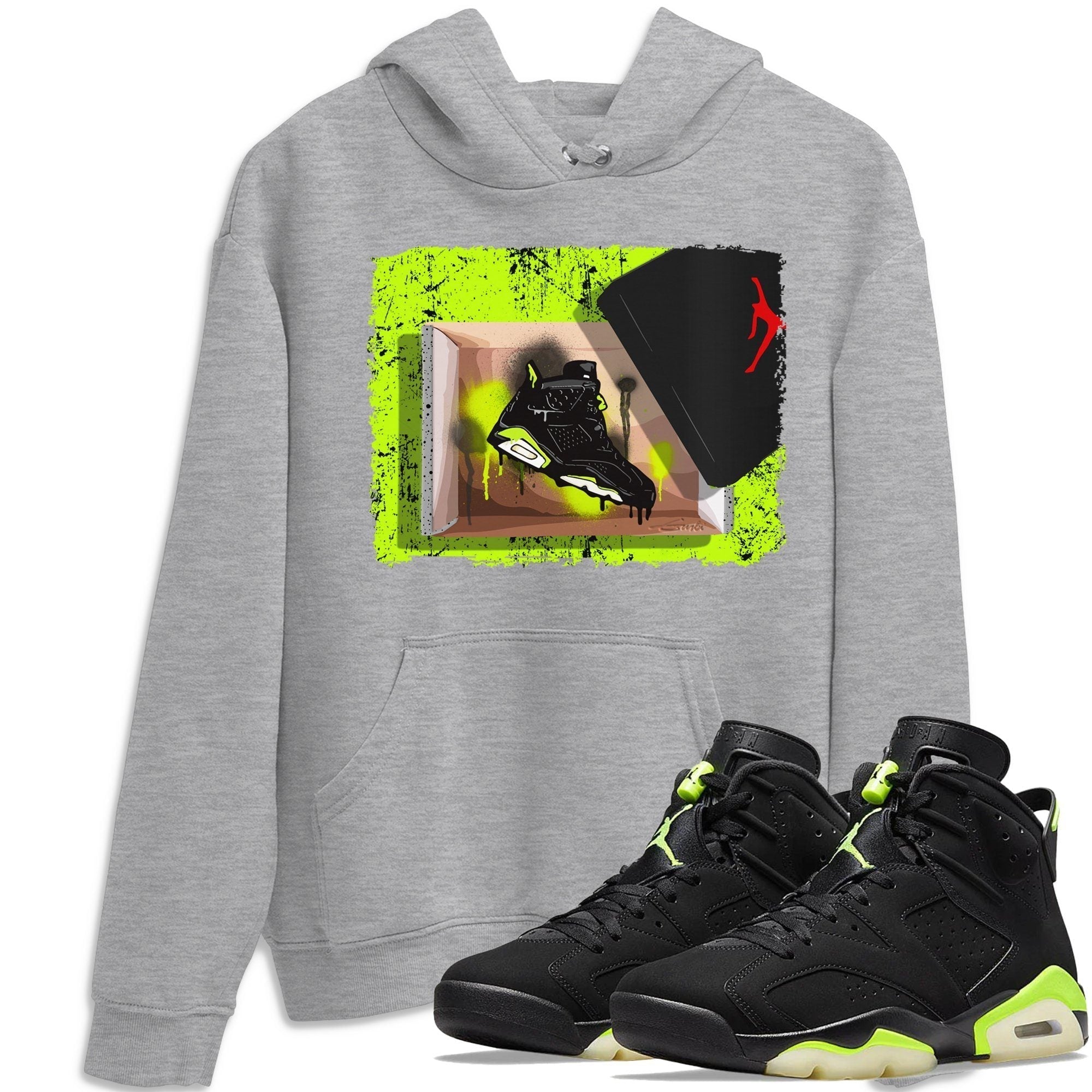 Jordan 6 Electric Green Shirt To Match Jordans New Kicks Sneaker Tees Jordan 6 Electric Green Drip Gear Zone Sneaker Matching Clothing Unisex Shirts