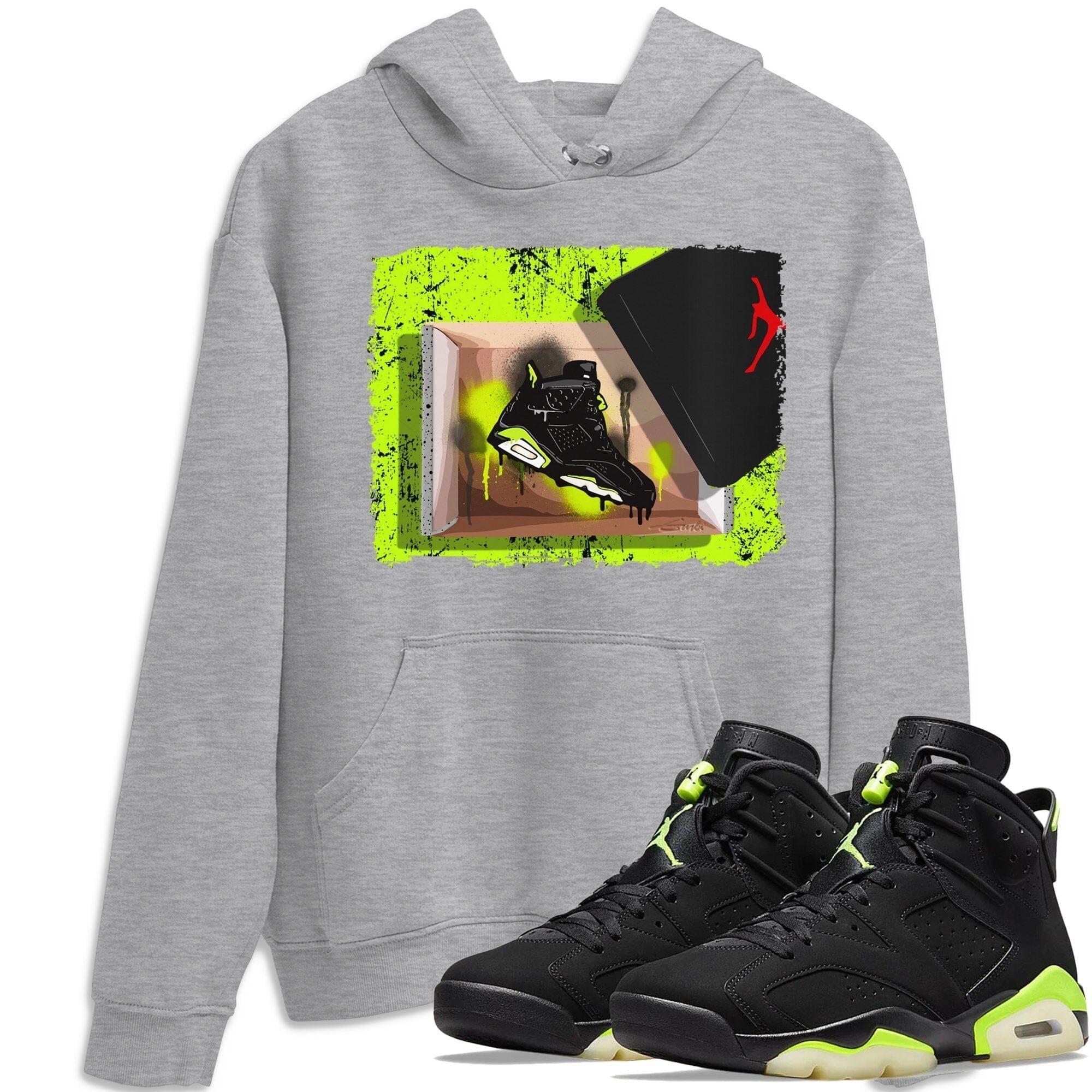 Jordan 6 Electric Green Shirt To Match Jordans New Kicks Sneaker Tees Jordan 6 Electric Green Drip Gear Zone Sneaker Matching Clothing Unisex Shirts