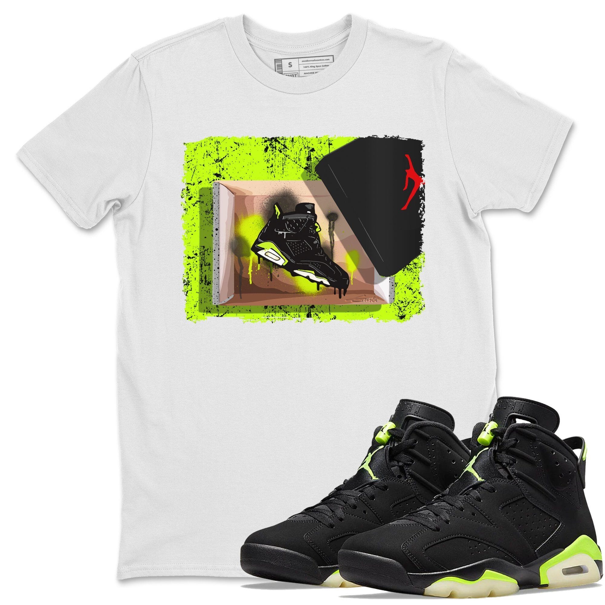 Jordan 6 Electric Green Shirt To Match Jordans New Kicks Sneaker Tees Jordan 6 Electric Green Drip Gear Zone Sneaker Matching Clothing Unisex Shirts