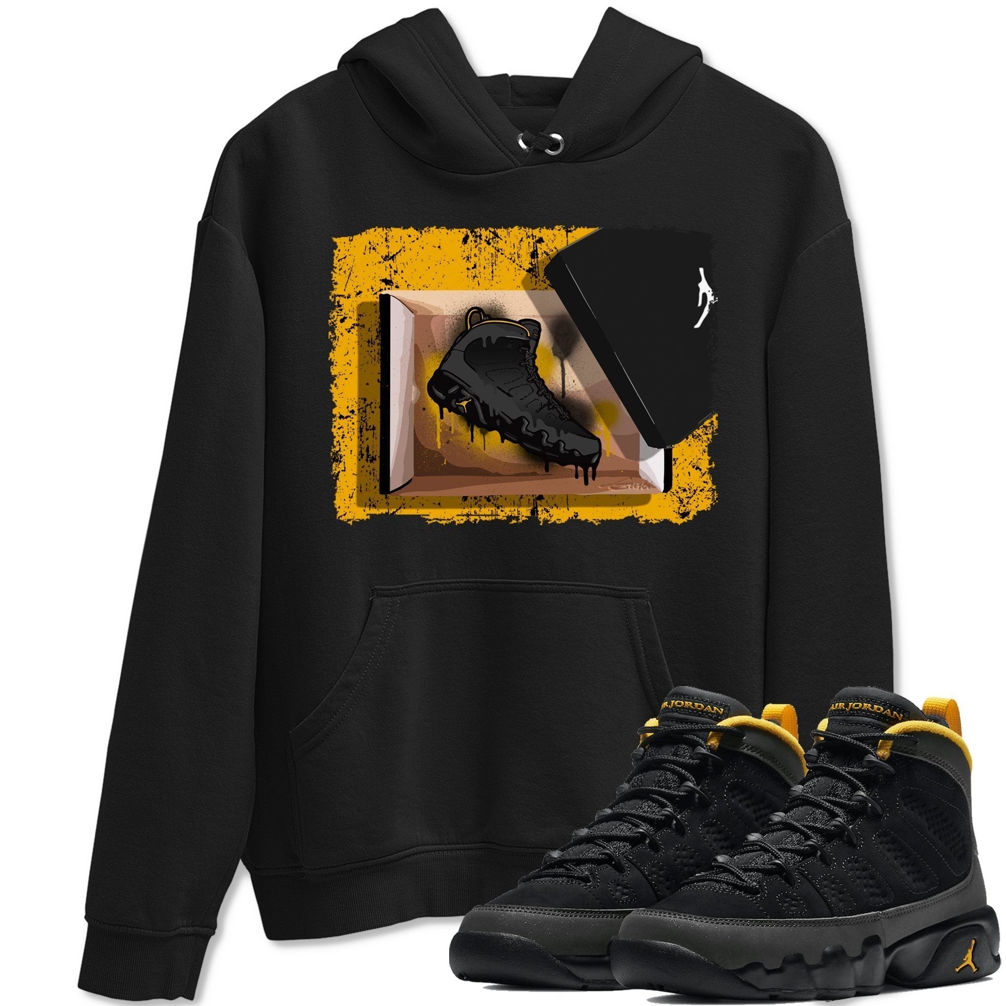 Jordan 9 University Gold Shirt To Match Jordans New Kicks Sneaker Tees Jordan 9 University Gold Drip Gear Zone Sneaker Matching Clothing Unisex Shirts