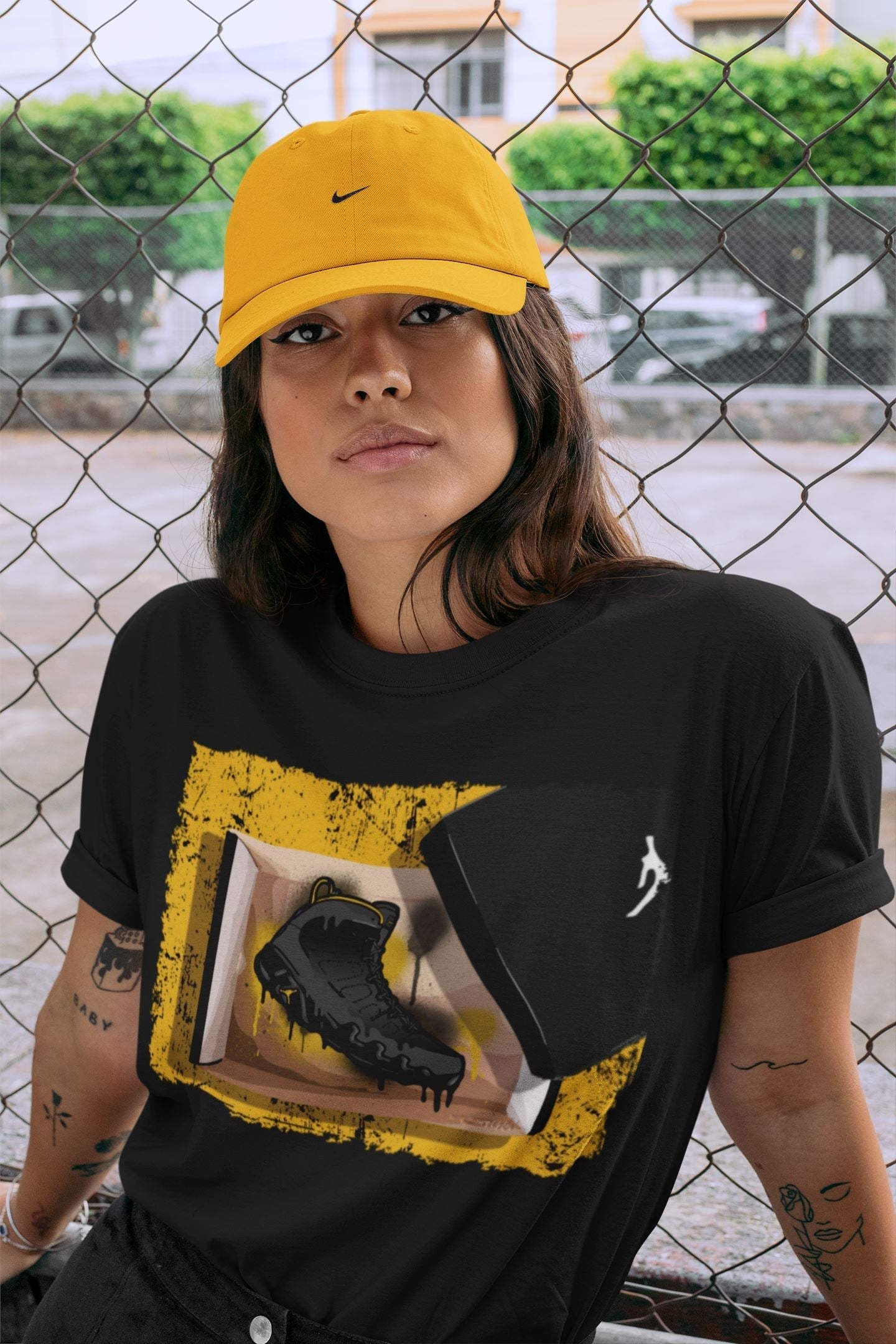 Jordan 9 University Gold Shirt To Match Jordans New Kicks Sneaker Tees Jordan 9 University Gold Drip Gear Zone Sneaker Matching Clothing Unisex Shirts