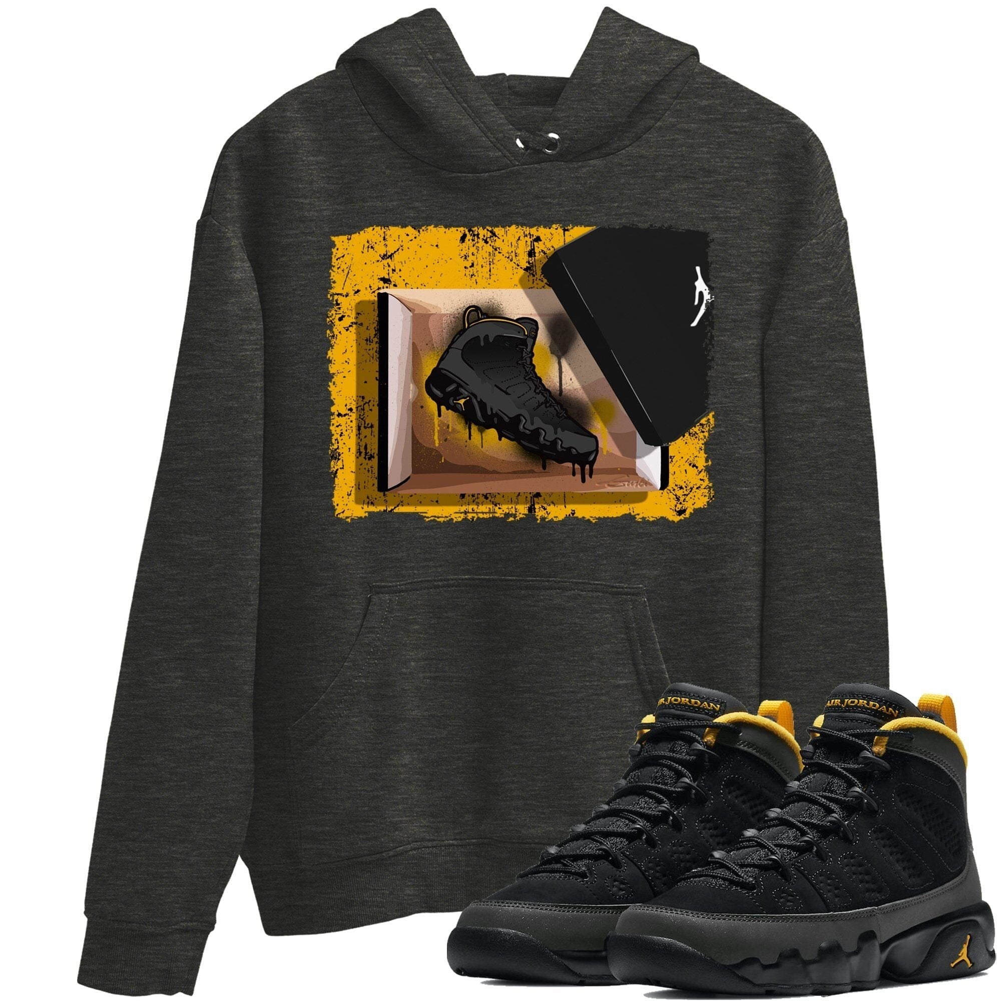 Jordan 9 University Gold Shirt To Match Jordans New Kicks Sneaker Tees Jordan 9 University Gold Drip Gear Zone Sneaker Matching Clothing Unisex Shirts