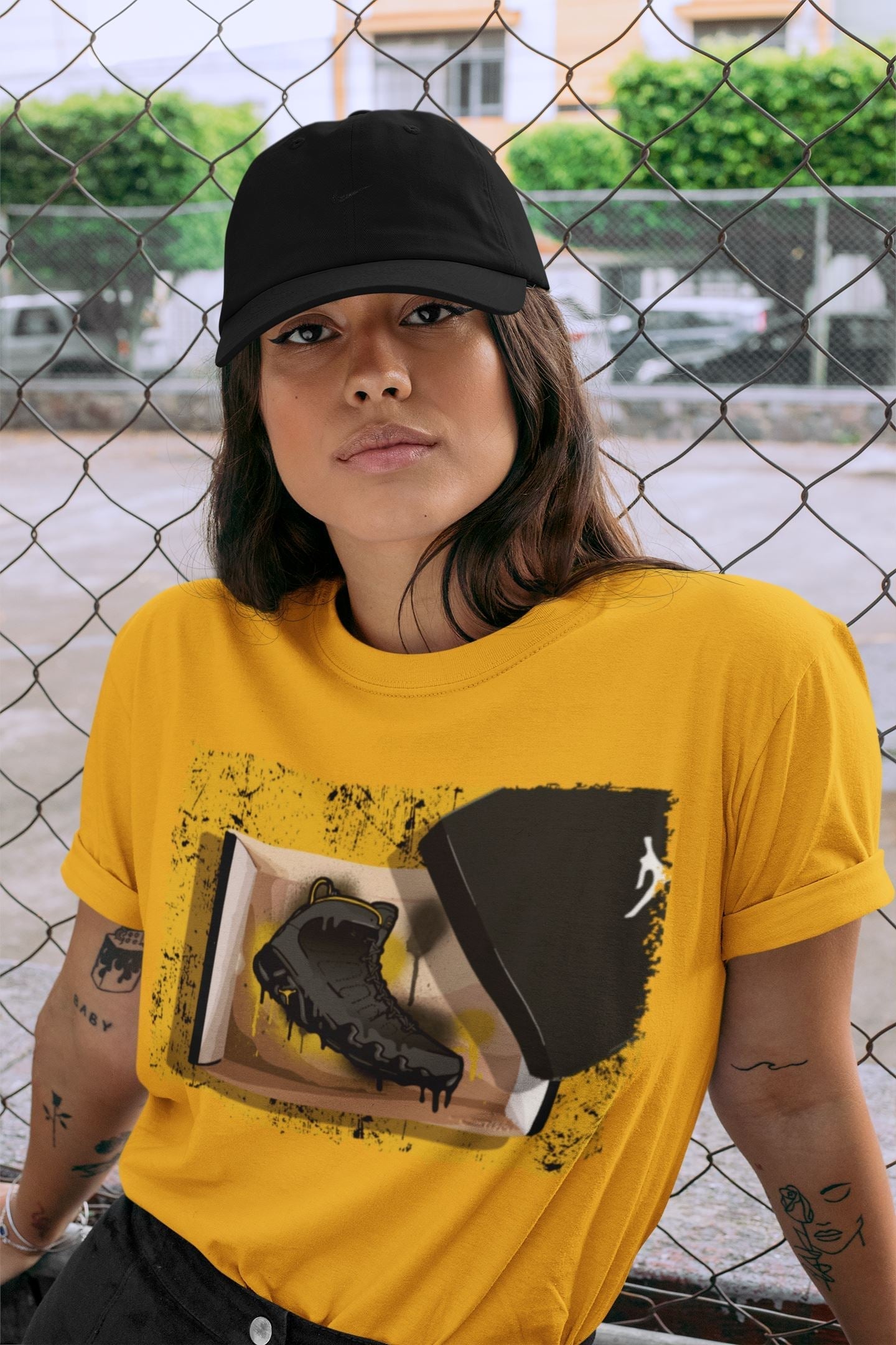 Jordan 9 University Gold Shirt To Match Jordans New Kicks Sneaker Tees Jordan 9 University Gold Drip Gear Zone Sneaker Matching Clothing Unisex Shirts