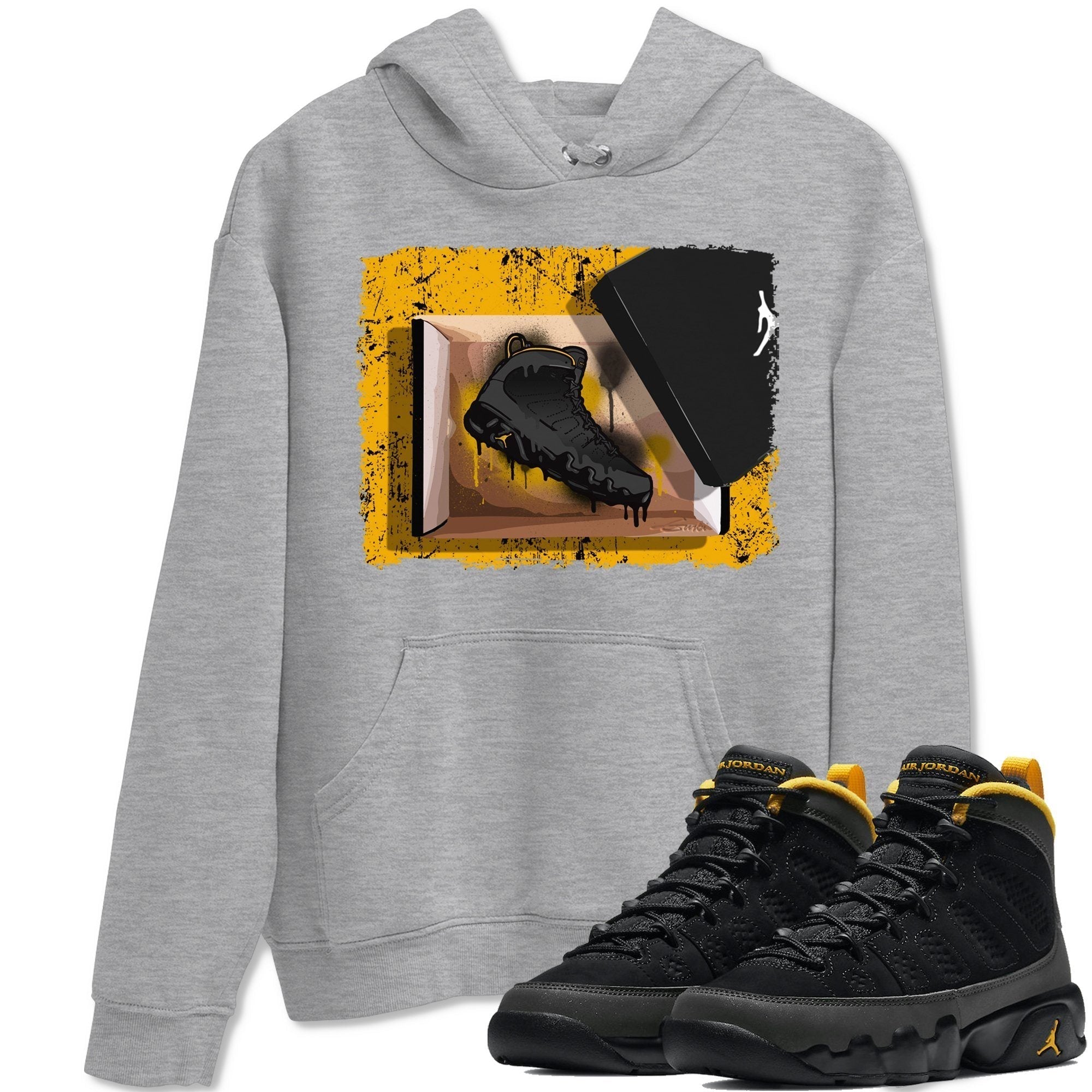 Jordan 9 University Gold Shirt To Match Jordans New Kicks Sneaker Tees Jordan 9 University Gold Drip Gear Zone Sneaker Matching Clothing Unisex Shirts
