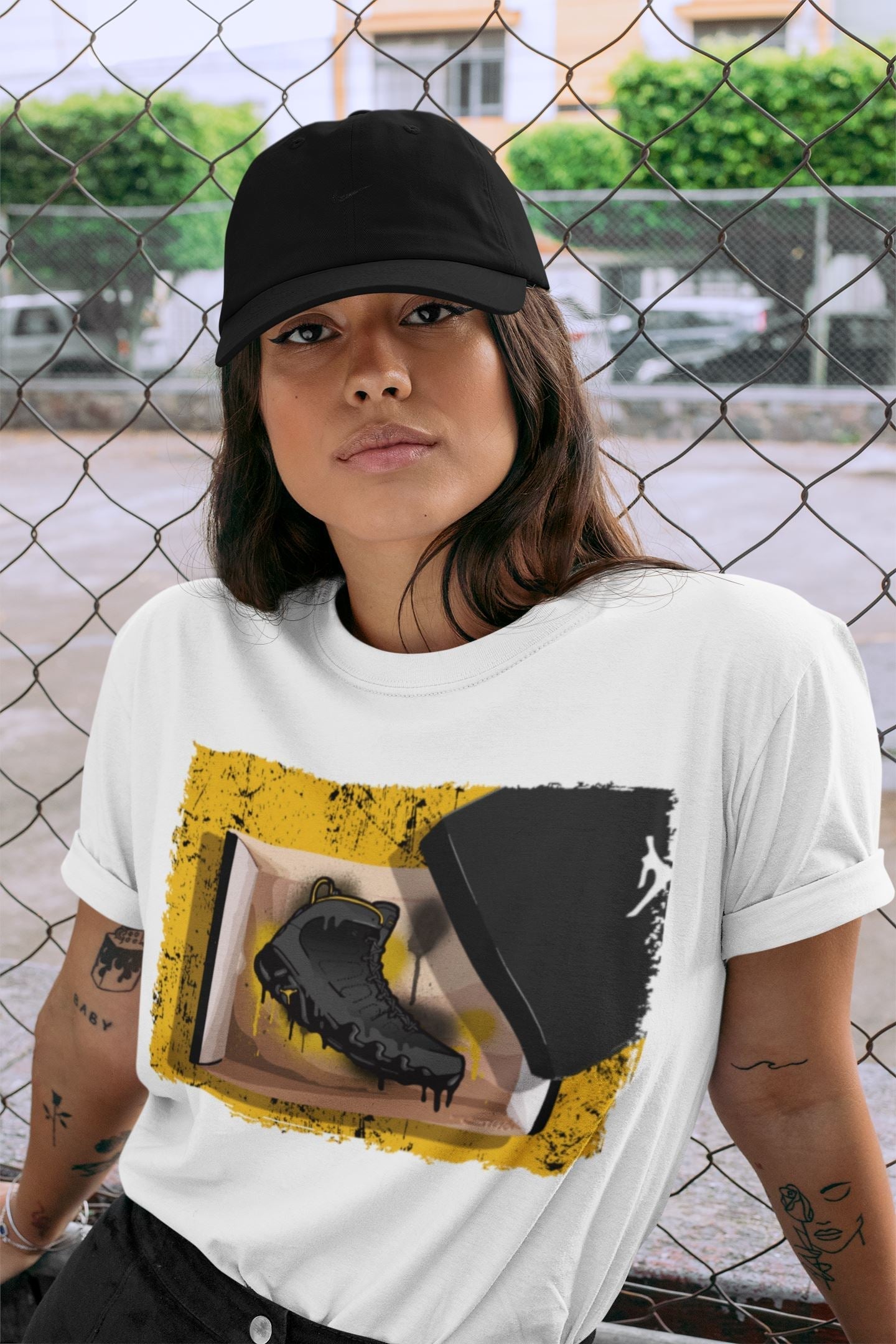 Jordan 9 University Gold Shirt To Match Jordans New Kicks Sneaker Tees Jordan 9 University Gold Drip Gear Zone Sneaker Matching Clothing Unisex Shirts