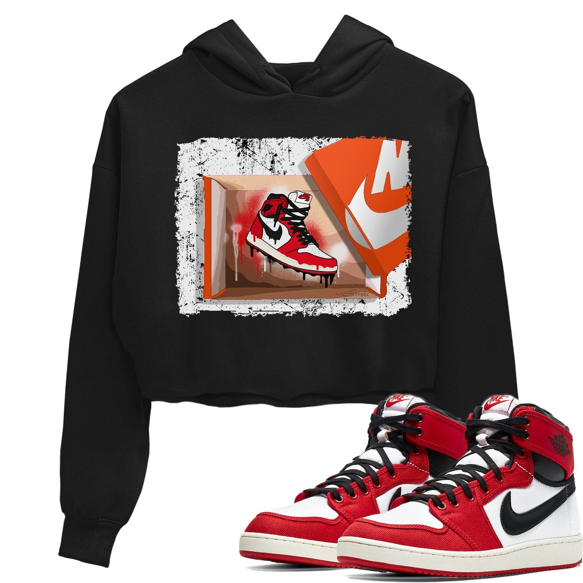 Jordan 1 Chicago Sneaker Matching T-Shirt New Kicks Sneaker Tees Jordan 1 Chicago Sneaker Release Tees Women's Shirts
