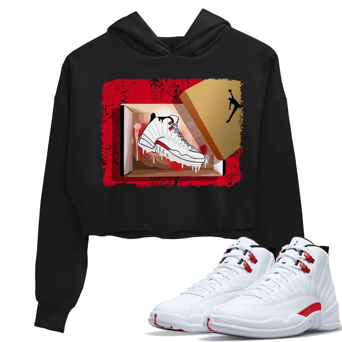 Jordan 12 Twist Sneaker Matching T-Shirt New Kicks Sneaker Tees Jordan 12 Twist Sneaker Release Tees Women's Shirts