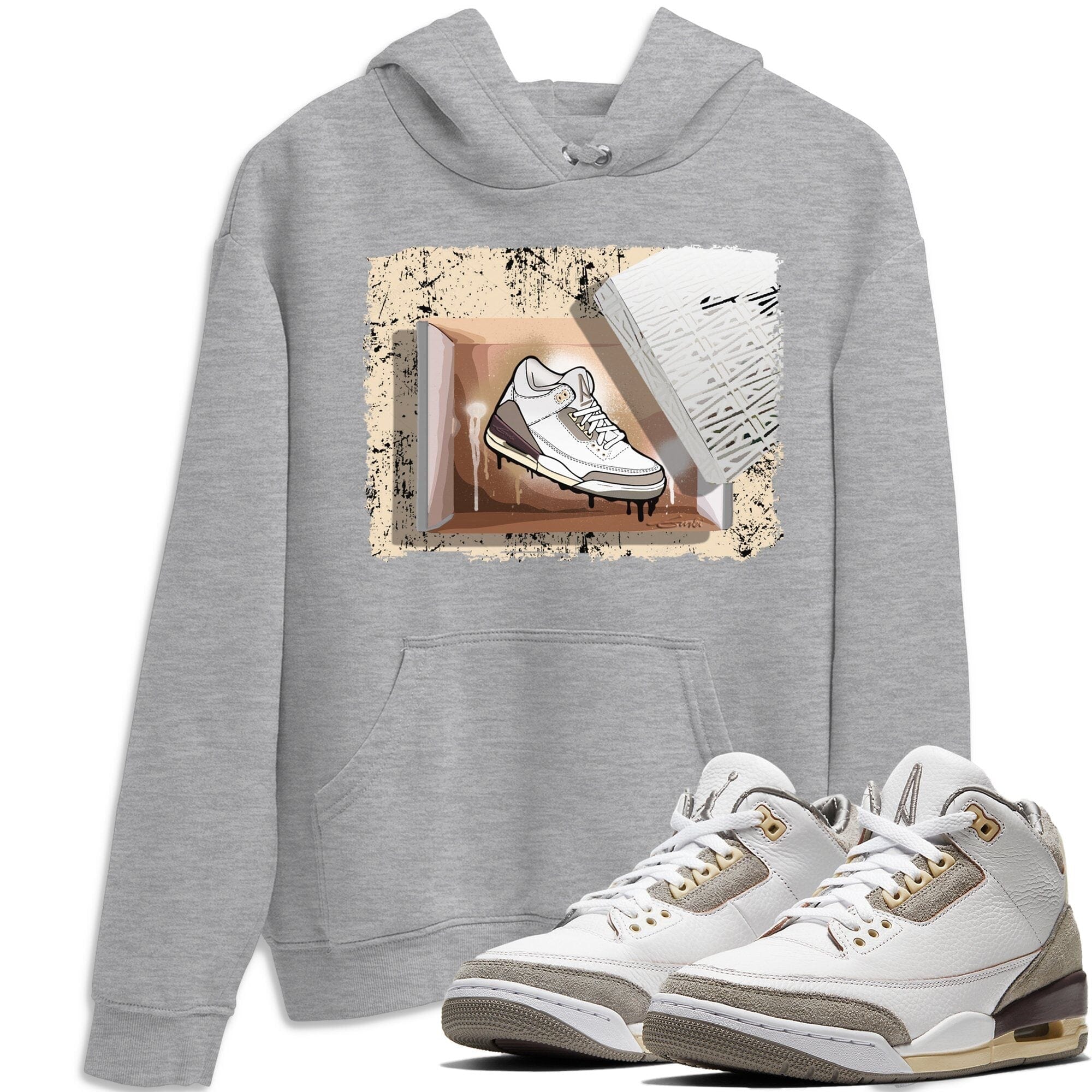 Jordan 3 A Ma Maniere Shirt To Match Jordans New Kicks Sneaker Tees Jordan 3 A Ma Maniere Drip Gear Zone Sneaker Matching Clothing Unisex Shirts