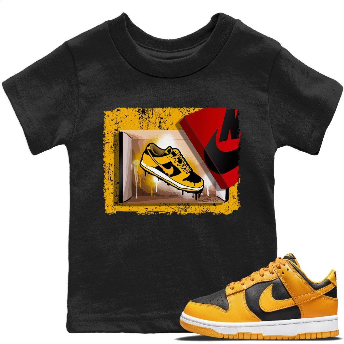 Dunk Championship Goldenrod Sneaker Match Tees New Kicks Sneaker Tees Dunk Championship Goldenrod Jordan to match sneaker T-Shirt Kids Shirts
