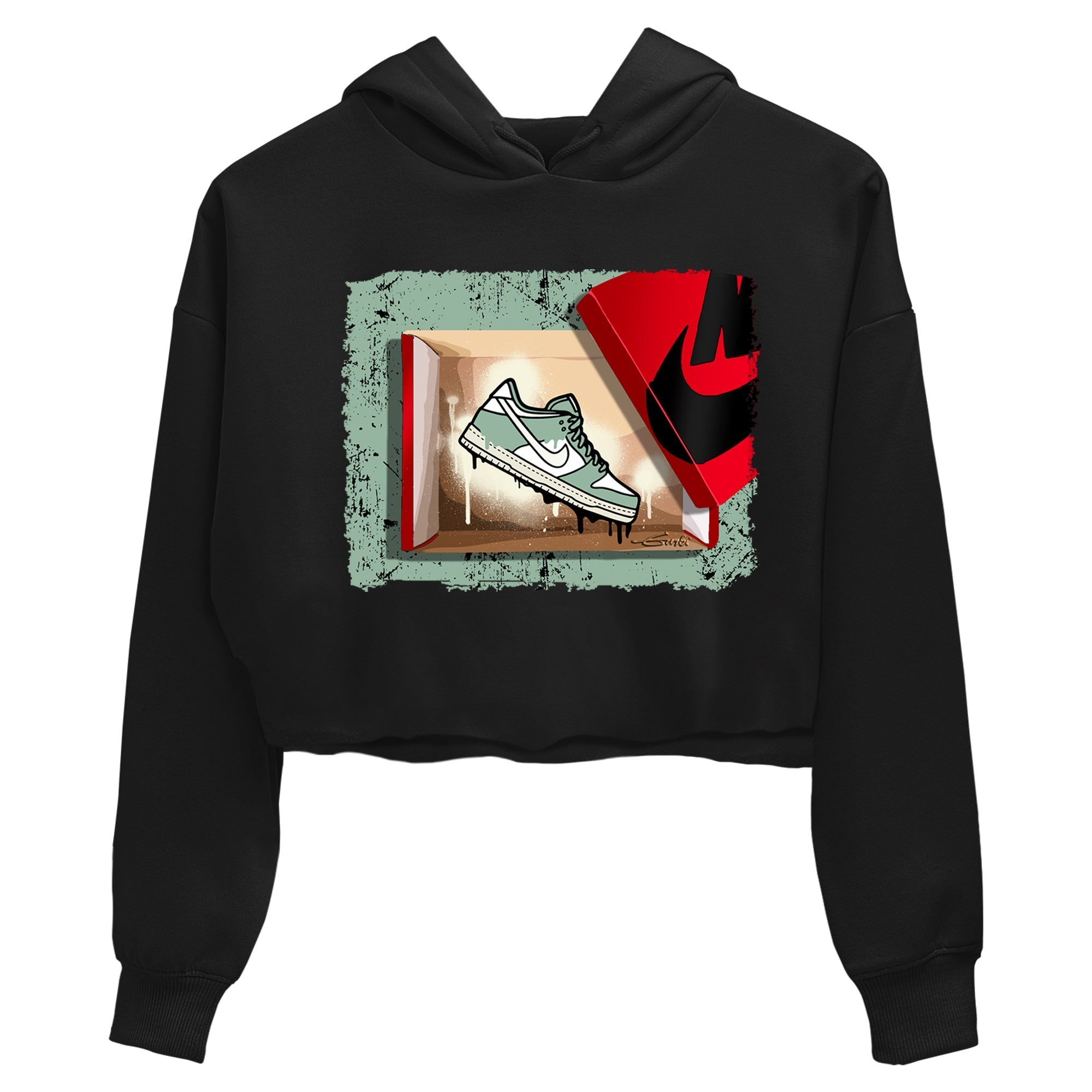 Dunk Low Mica Green Shirts New Kicks Streetwear Sneaker Shirt Dunk Mica Green Sneaker Release Tees Women's Shirts Black 2