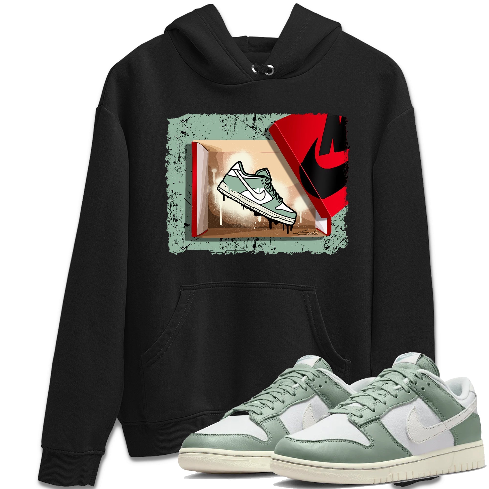 Dunk Low Mica Green Shirts New Kicks Streetwear Sneaker Shirt Dunk Mica Green Sneaker Release Tees Unisex Shirts Black 1