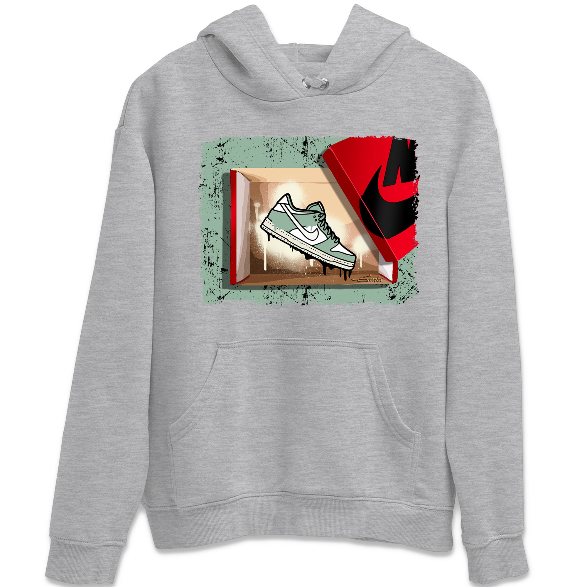 Dunk Low Mica Green Shirts New Kicks Streetwear Sneaker Shirt Dunk Mica Green Sneaker Release Tees Unisex Shirts Heather Grey 2