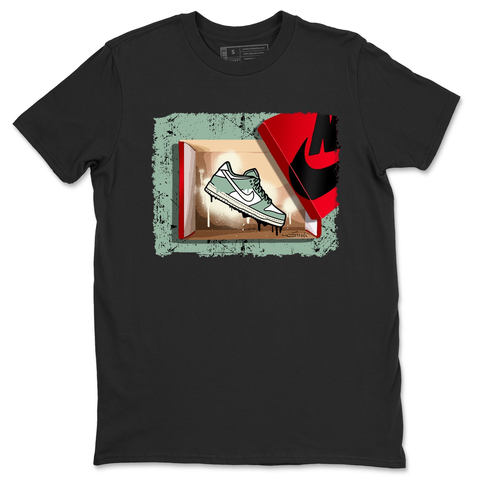Dunk Low Mica Green Shirts New Kicks Streetwear Sneaker Shirt Dunk Mica Green Sneaker Release Tees Unisex Shirts Black 2