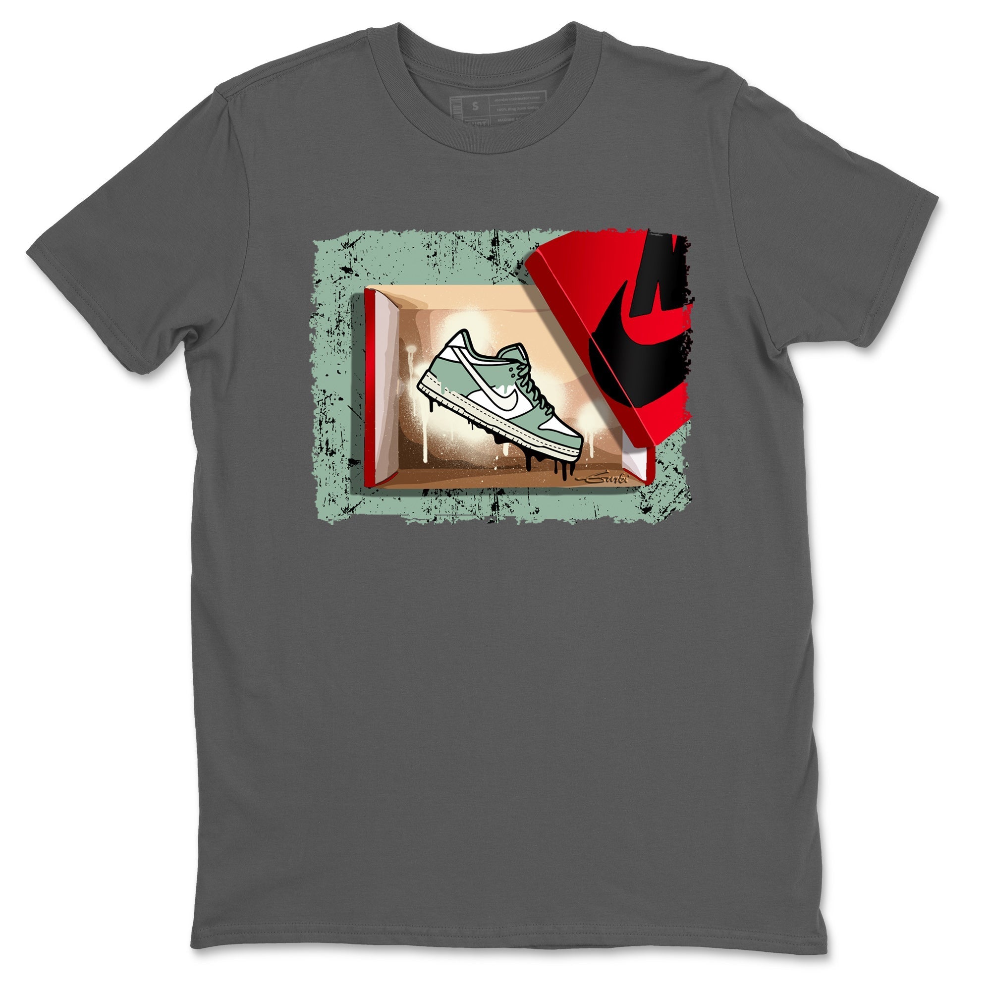 Dunk Low Mica Green Shirts New Kicks Streetwear Sneaker Shirt Dunk Mica Green Sneaker Release Tees Unisex Shirts Cool Grey 2
