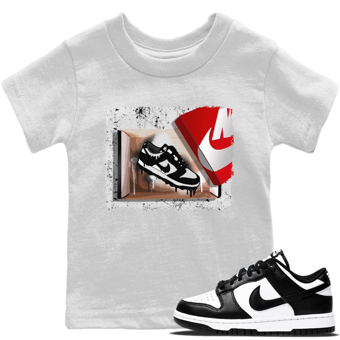 Dunk Panda Sneaker Match Tees New Kicks Sneaker Tees Dunk Panda Jordan to match sneaker T-Shirt Kids Shirts