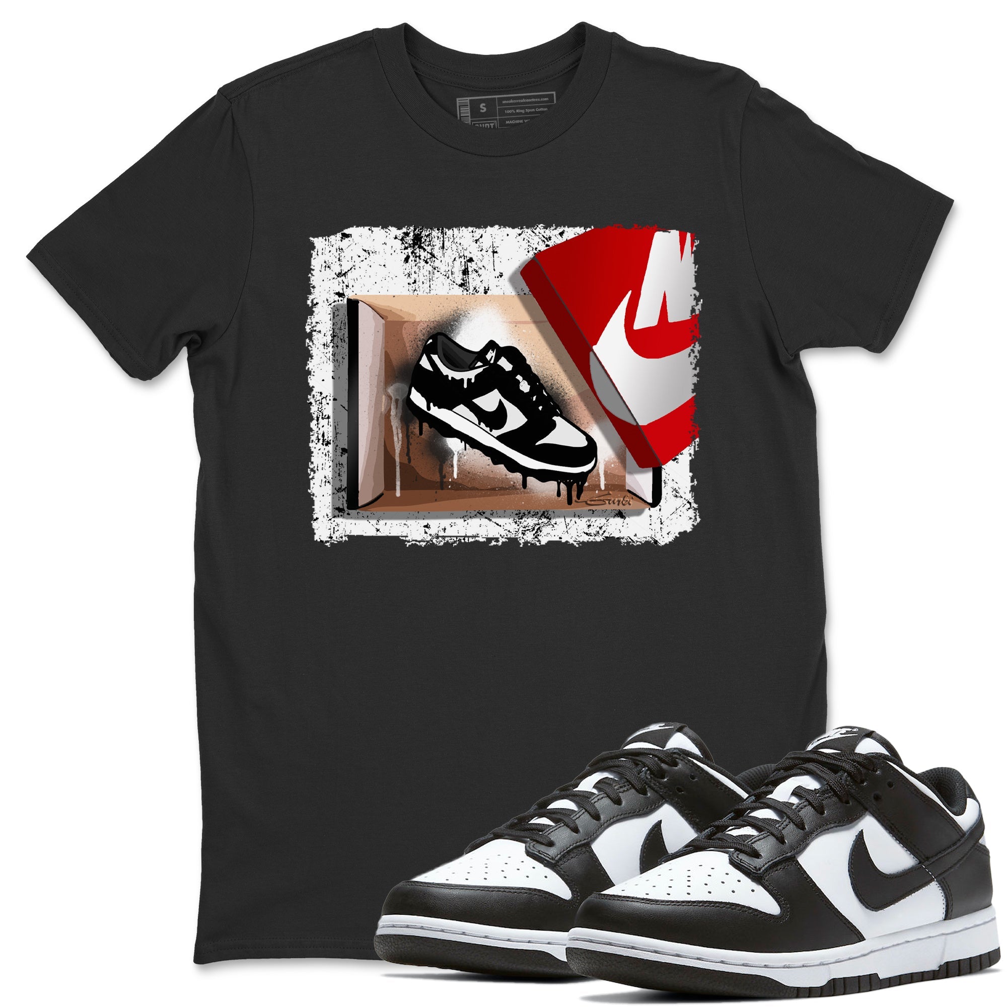 Dunk Panda Sneaker Match Tees New Kicks Sneaker Tees Dunk Panda Jordan to match sneaker T-Shirt Crew Neck Shirts