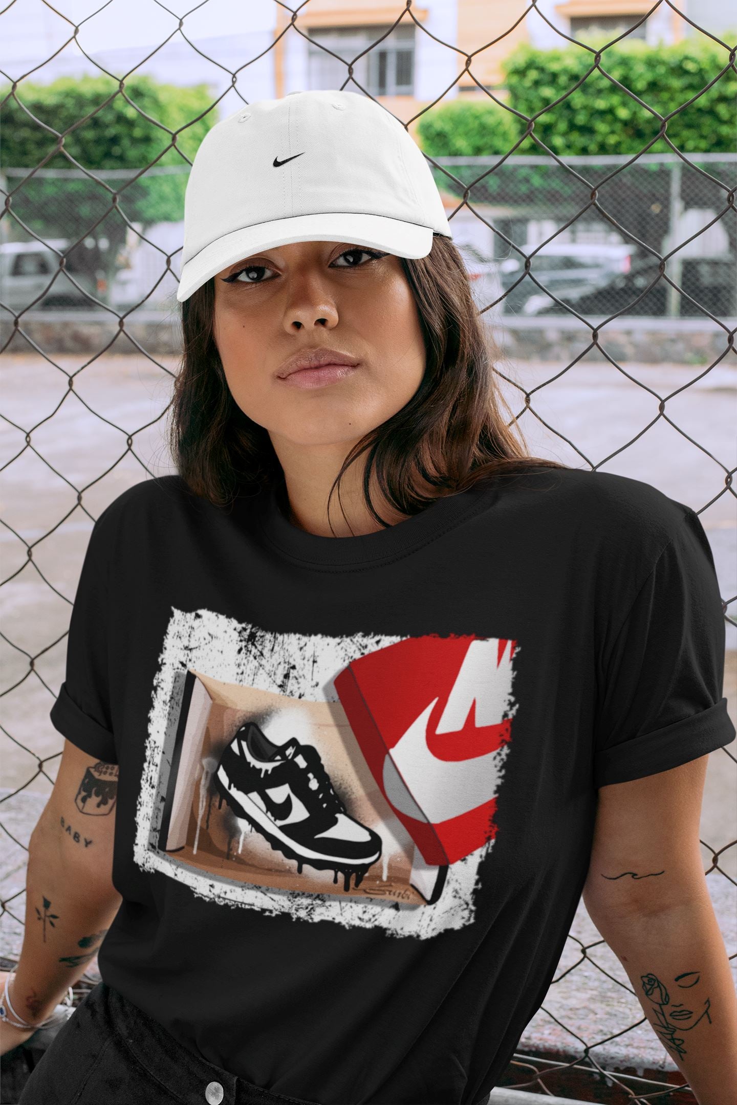 Dunk Panda Sneaker Match Tees New Kicks Sneaker Tees Dunk Panda Jordan to match sneaker T-Shirt Crew Neck Shirts