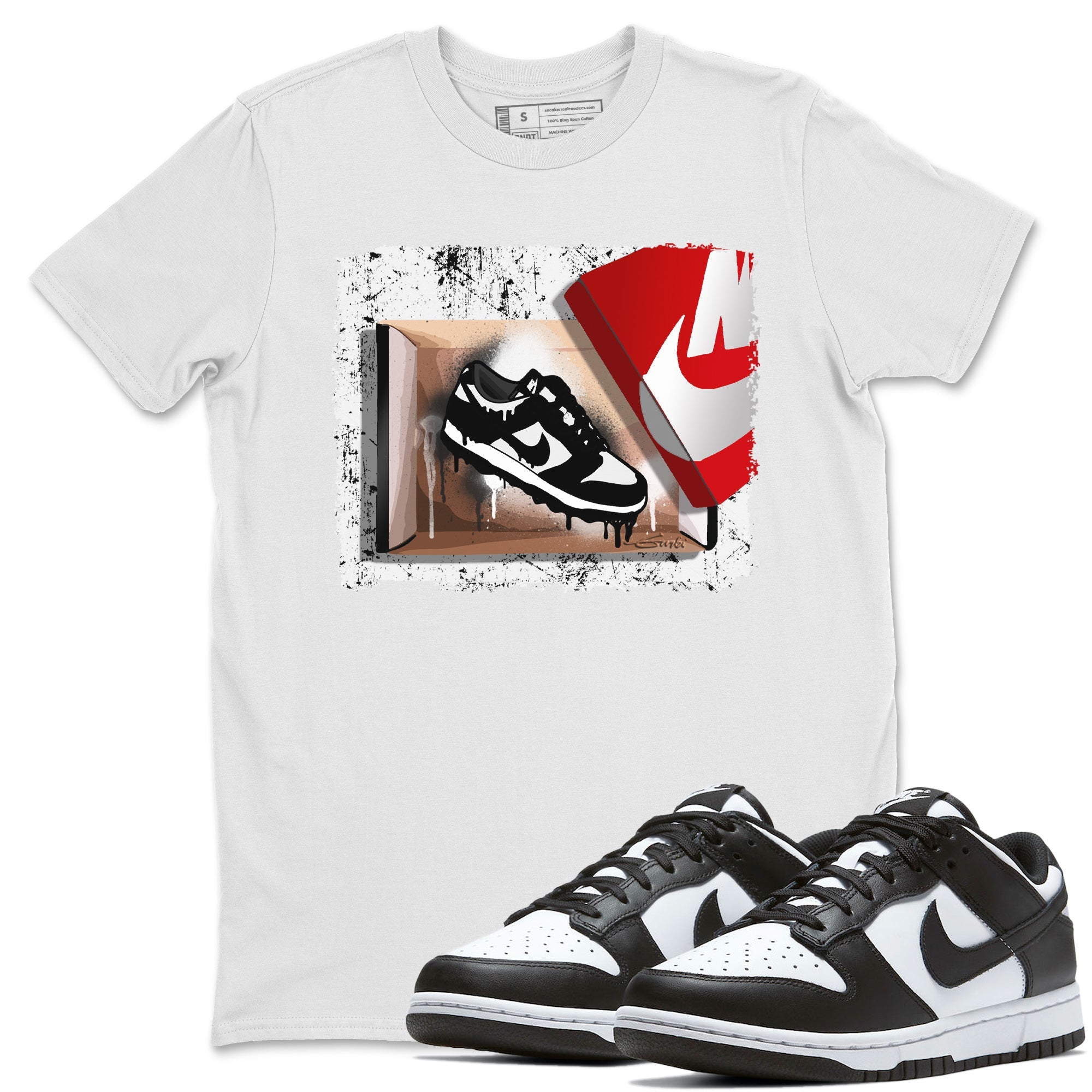 Dunk Panda Sneaker Match Tees New Kicks Sneaker Tees Dunk Panda Jordan to match sneaker T-Shirt Crew Neck Shirts