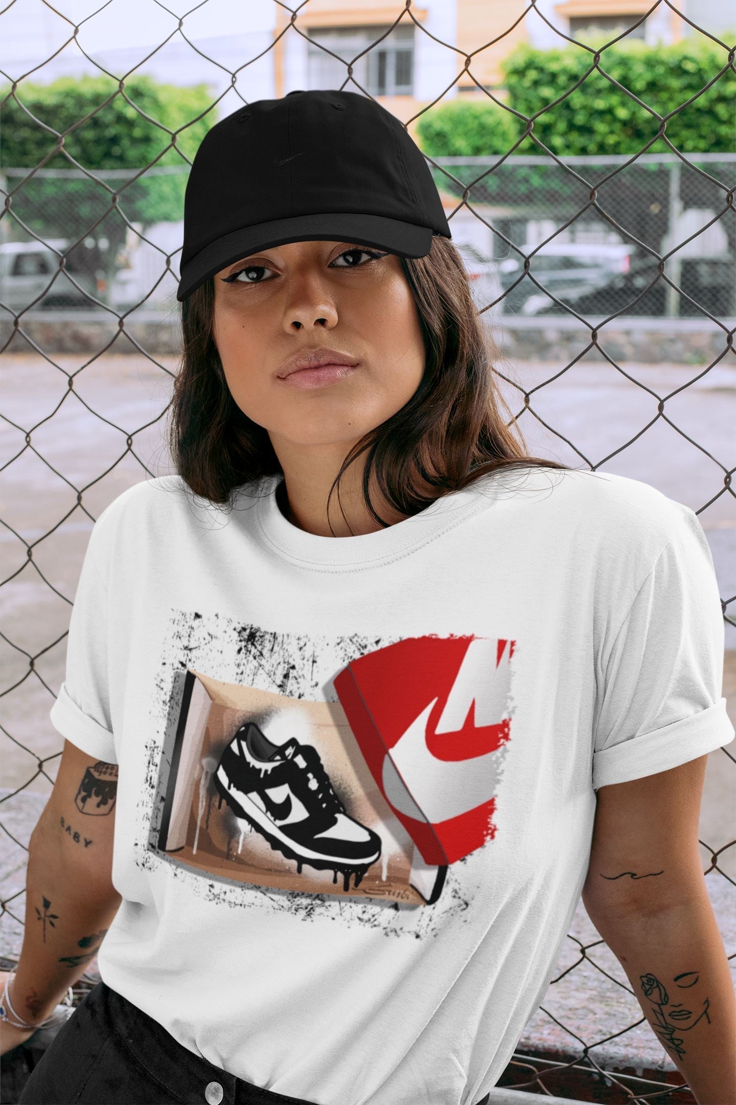 Dunk Panda Sneaker Match Tees New Kicks Sneaker Tees Dunk Panda Jordan to match sneaker T-Shirt Crew Neck Shirts