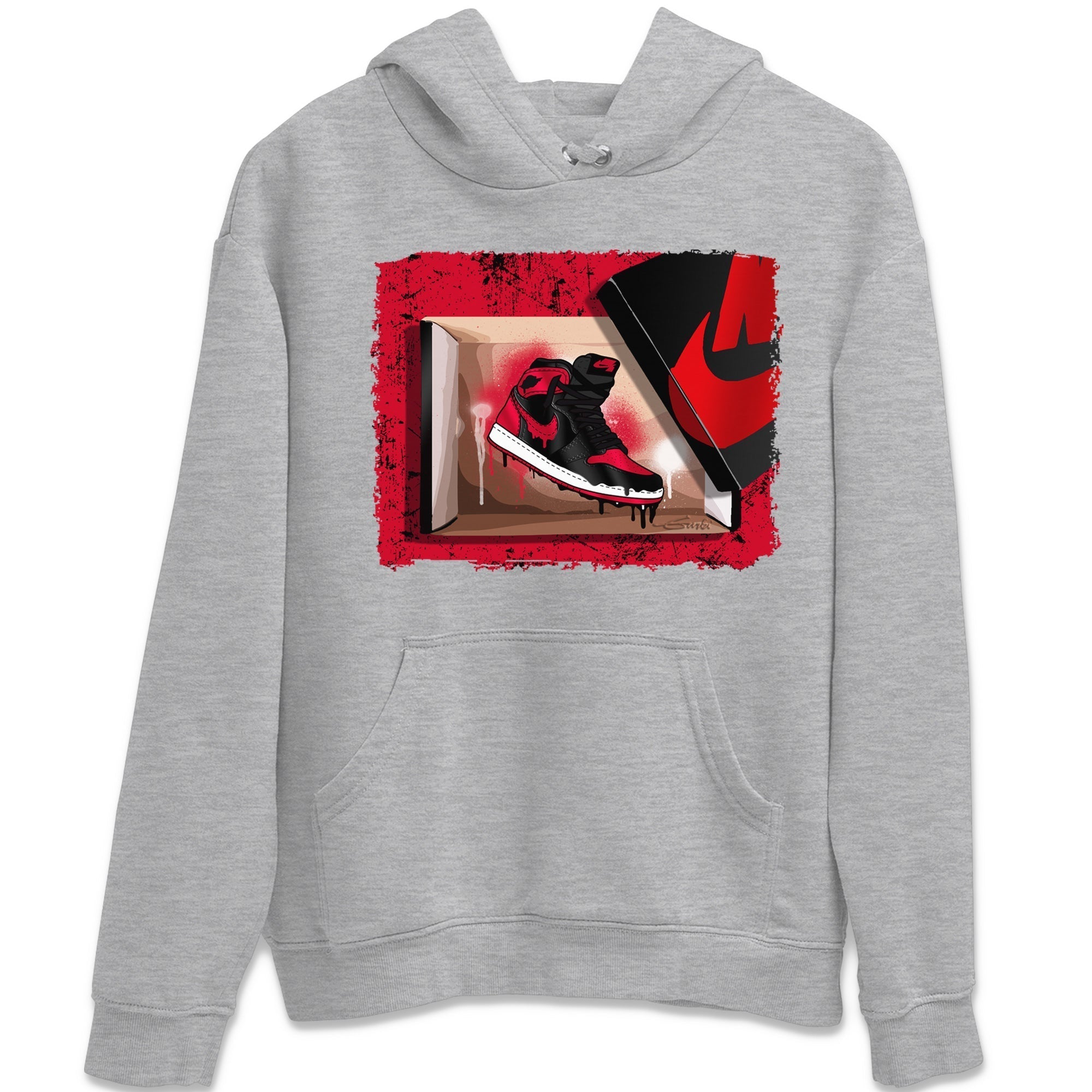 Jordan 1 Bred Patent Sneaker Matching T-Shirt New Kicks Sneaker Tees Jordan 1 Bred Patent Sneaker Release Tees Crew Neck Tees