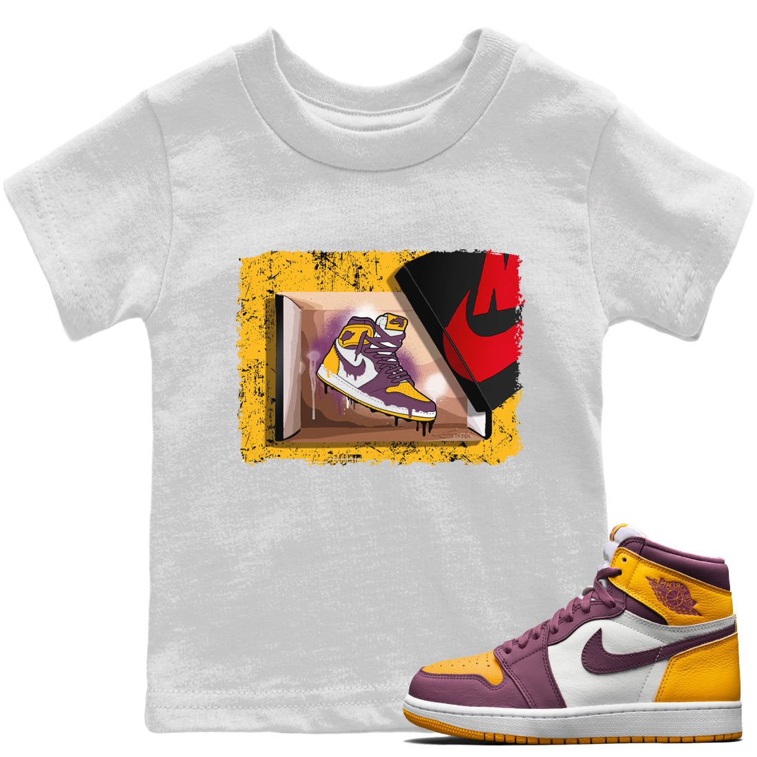 Jordan 1 Brotherhood Sneaker Matching T-Shirt New Kicks Sneaker Tees Jordan 1 Brotherhood Sneaker Release Tees Kids Shirts