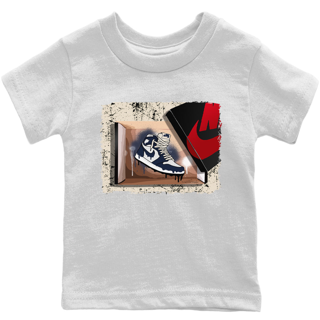 Jordan 1 85 Georgetown Sneaker Match Tees New Kicks Sneaker Tees Jordan 1 85 Georgetown Jordan to match sneaker T-Shirt Kids Shirts