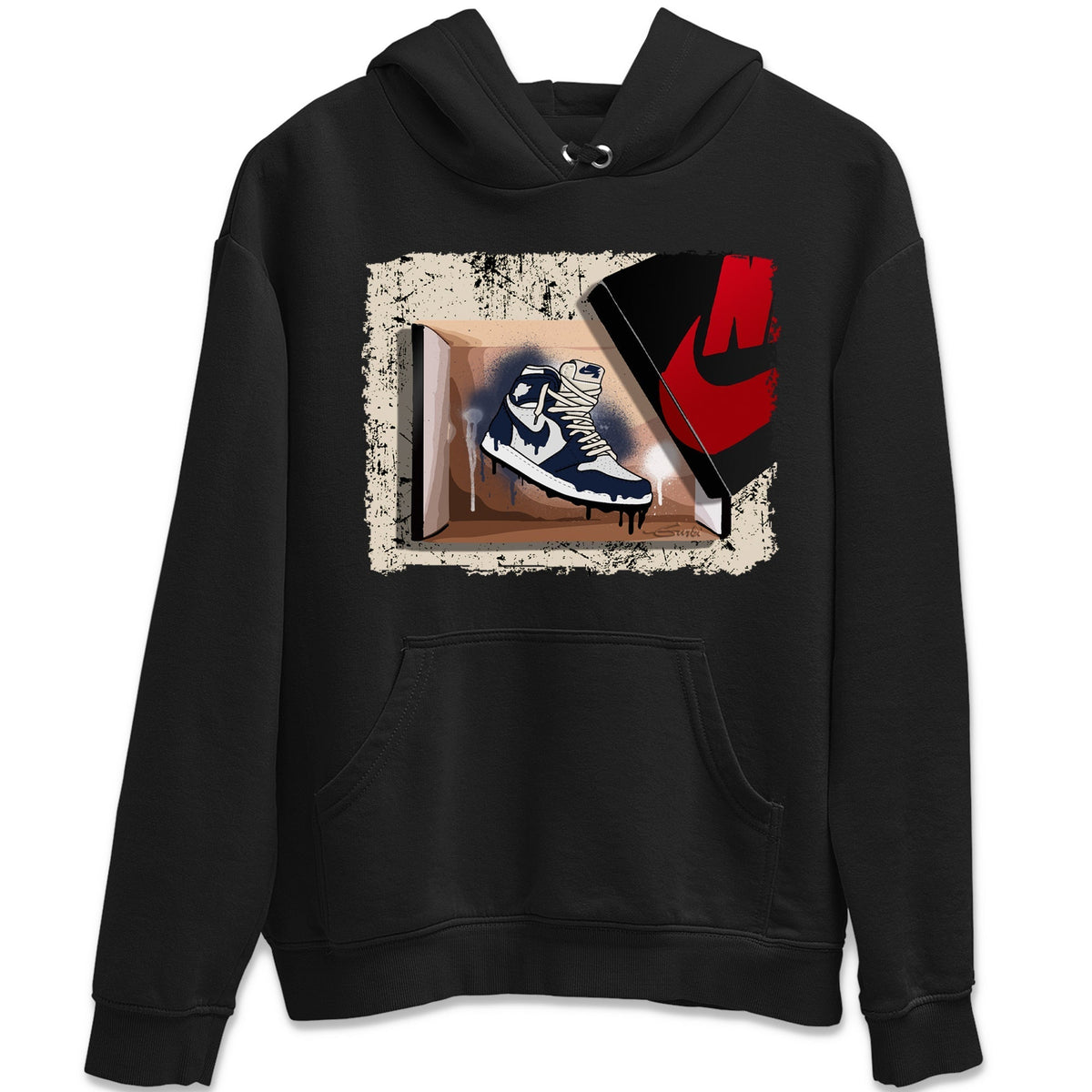Jordan 1 85 Georgetown Sneaker Match Tees New Kicks Sneaker Tees Jordan 1 85 Georgetown Jordan to match sneaker T-Shirt Crew Neck Shirts