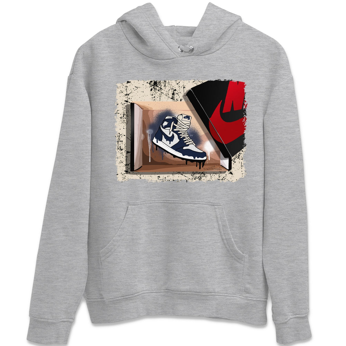 Jordan 1 85 Georgetown Sneaker Match Tees New Kicks Sneaker Tees Jordan 1 85 Georgetown Jordan to match sneaker T-Shirt Crew Neck Shirts