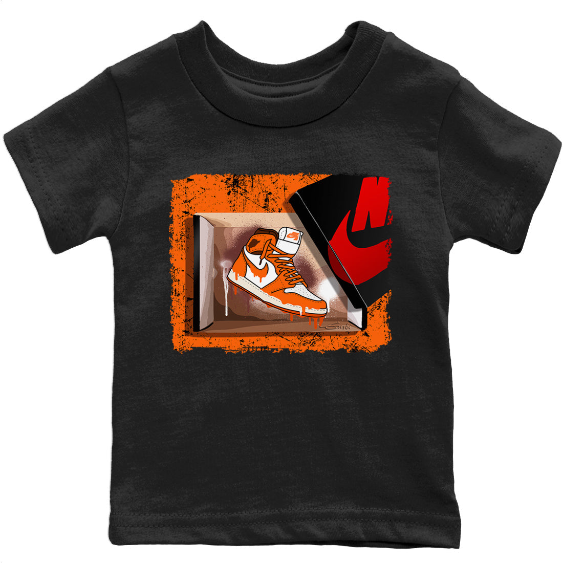 Jordan 1 Starfish Sneaker Matching T-Shirt New Kicks Sneaker Tees Jordan 1 Starfish Sneaker Release Tees Kids Shirts