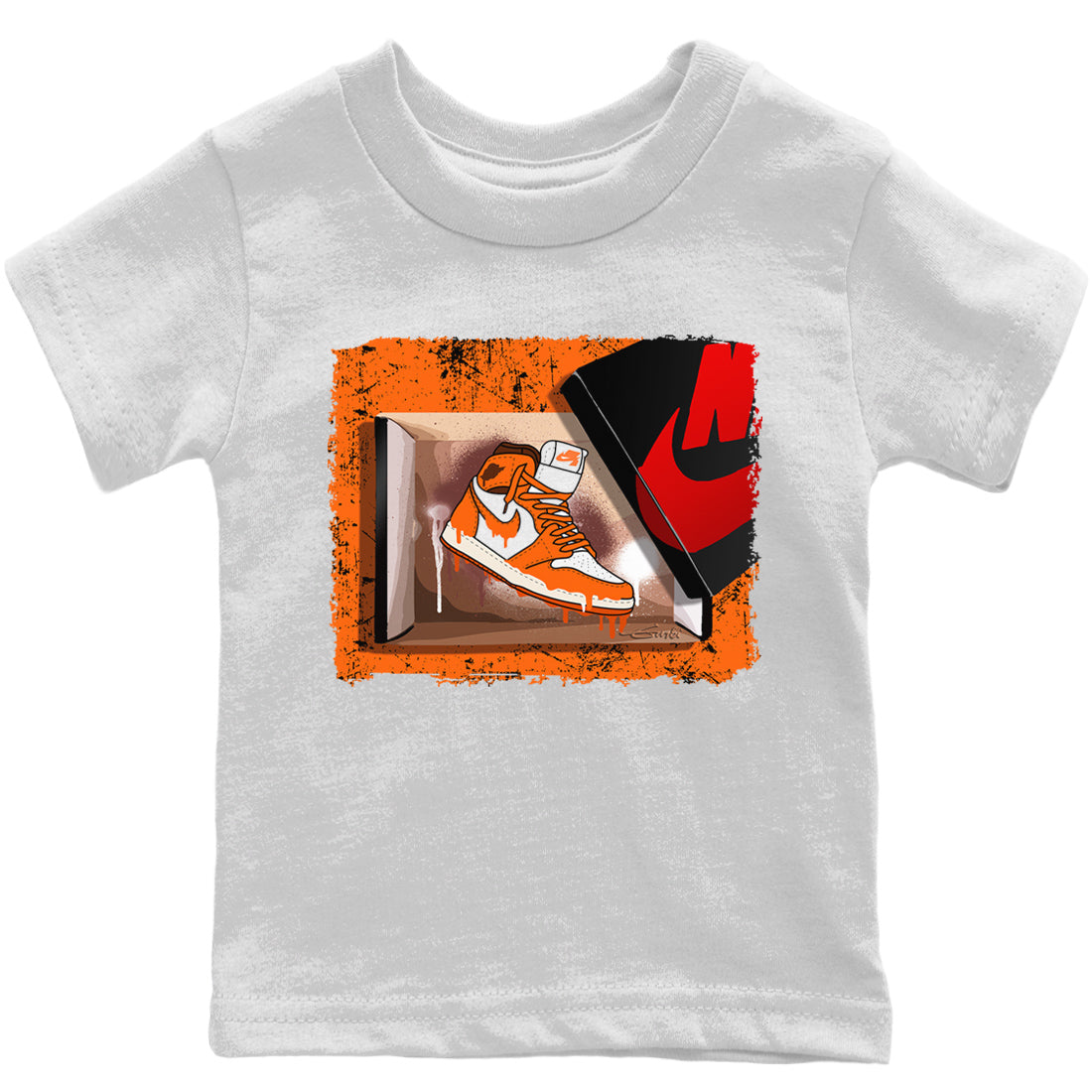 Jordan 1 Starfish Sneaker Matching T-Shirt New Kicks Sneaker Tees Jordan 1 Starfish Sneaker Release Tees Kids Shirts