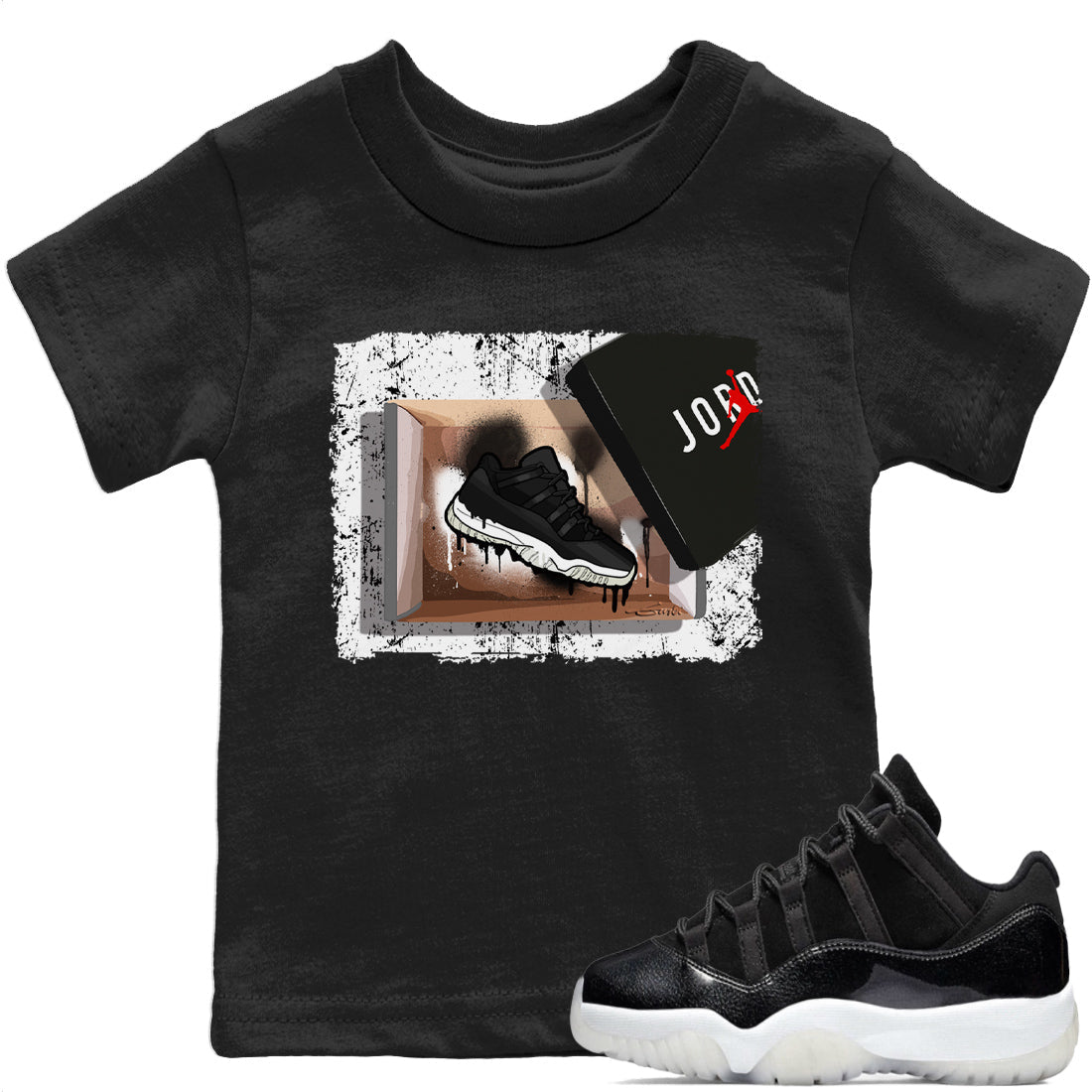 Jordan 11 72-10 Sneaker Matching T-Shirt New Kicks Sneaker Tees Jordan 11 72-10 Sneaker Release Tees Kids Shirts