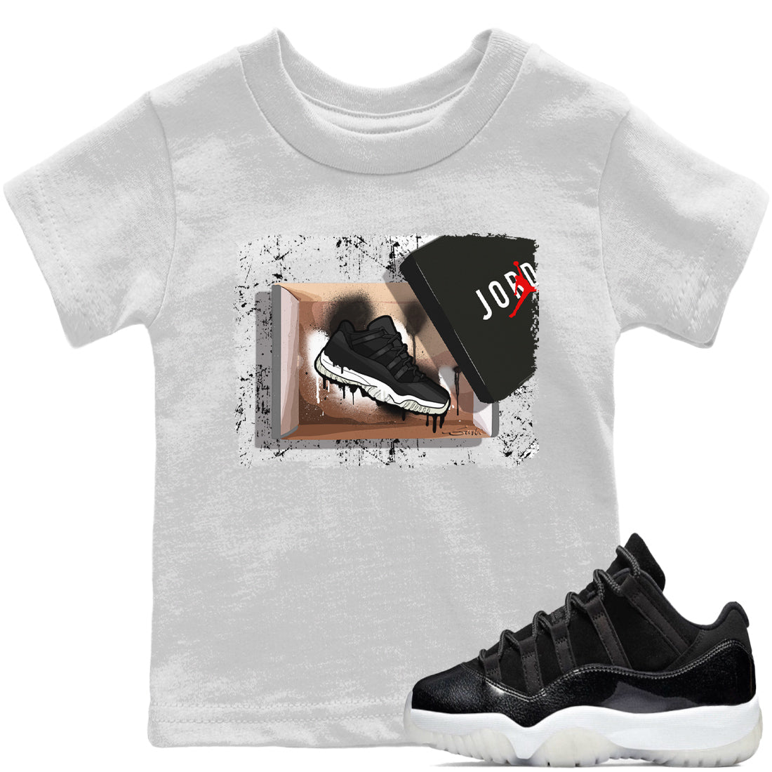 Jordan 11 72-10 Sneaker Matching T-Shirt New Kicks Sneaker Tees Jordan 11 72-10 Sneaker Release Tees Kids Shirts