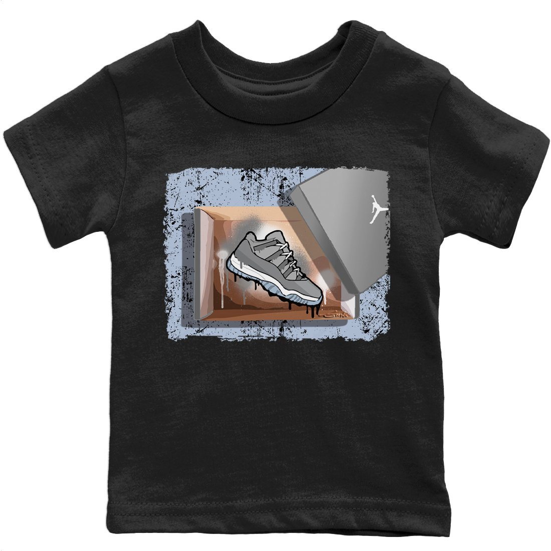 Jordan 11 Cool Grey Sneaker Matching T-Shirt New Kicks Sneaker Tees Jordan 11 Cool Grey Sneaker Release Tees Kids Shirts