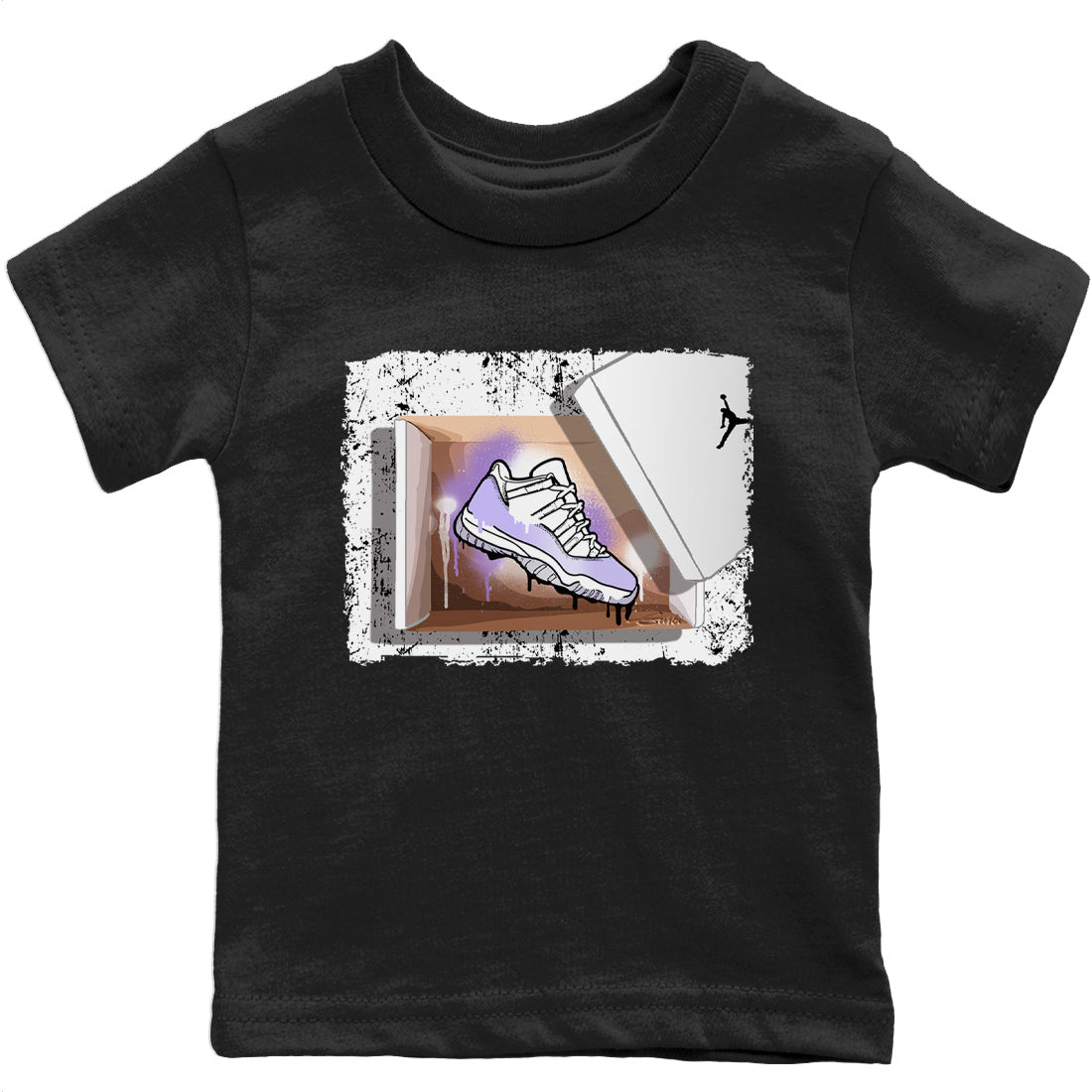 Jordan 11 Pure Violet Sneaker Matching T-Shirt New Kicks Sneaker Tees Jordan 11 Pure Violet Sneaker Release Tees Kids Shirts