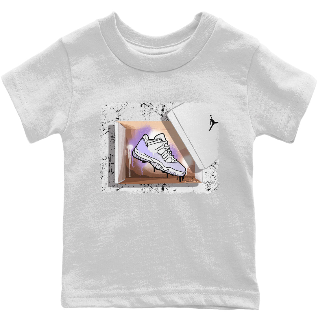 Jordan 11 Pure Violet Sneaker Matching T-Shirt New Kicks Sneaker Tees Jordan 11 Pure Violet Sneaker Release Tees Kids Shirts