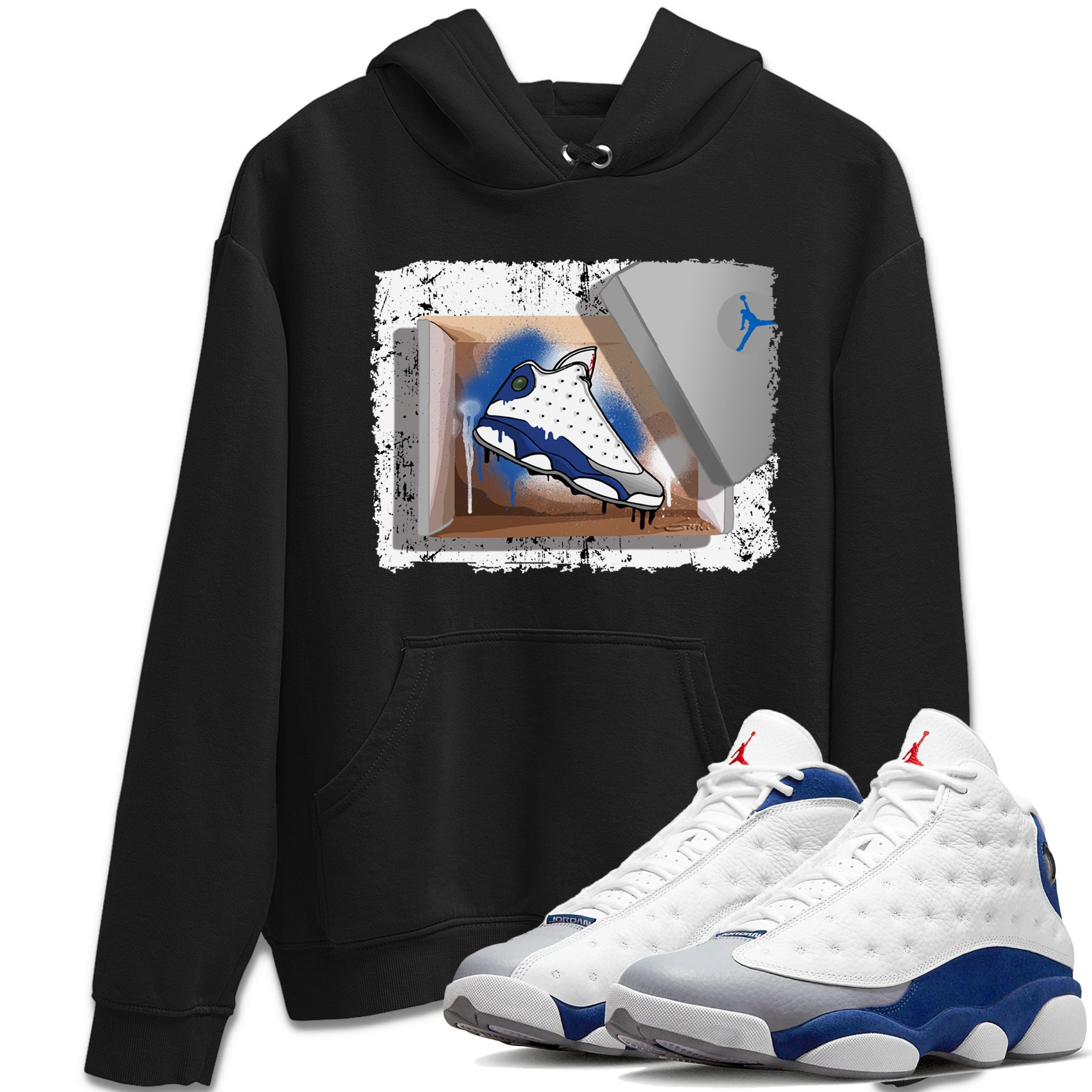 Jordan 13 French Blue Shirt To Match Jordans New Kicks Sneaker Tees Jordan 13 French Blue Drip Gear Zone Sneaker Matching Clothing Unisex Shirts