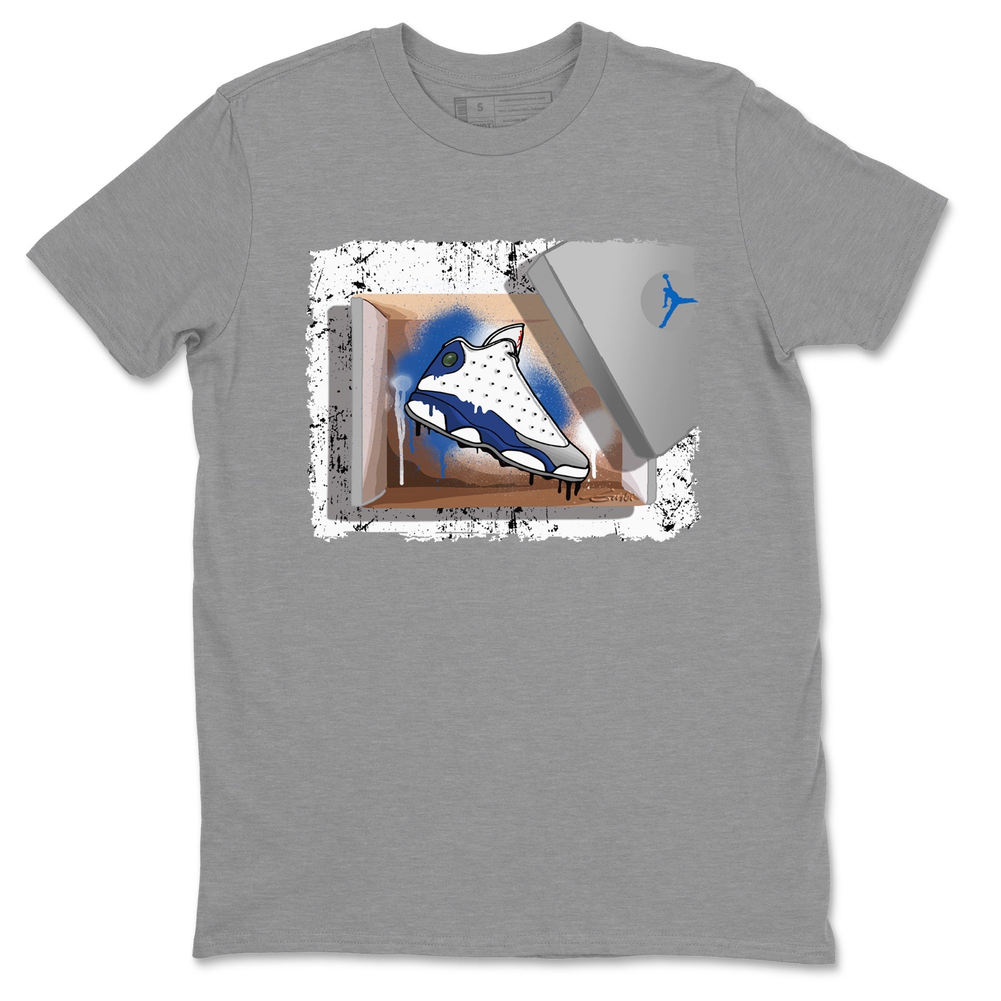Jordan 13 French Blue Shirt To Match Jordans New Kicks Sneaker Tees Jordan 13 French Blue Drip Gear Zone Sneaker Matching Clothing Unisex Shirts