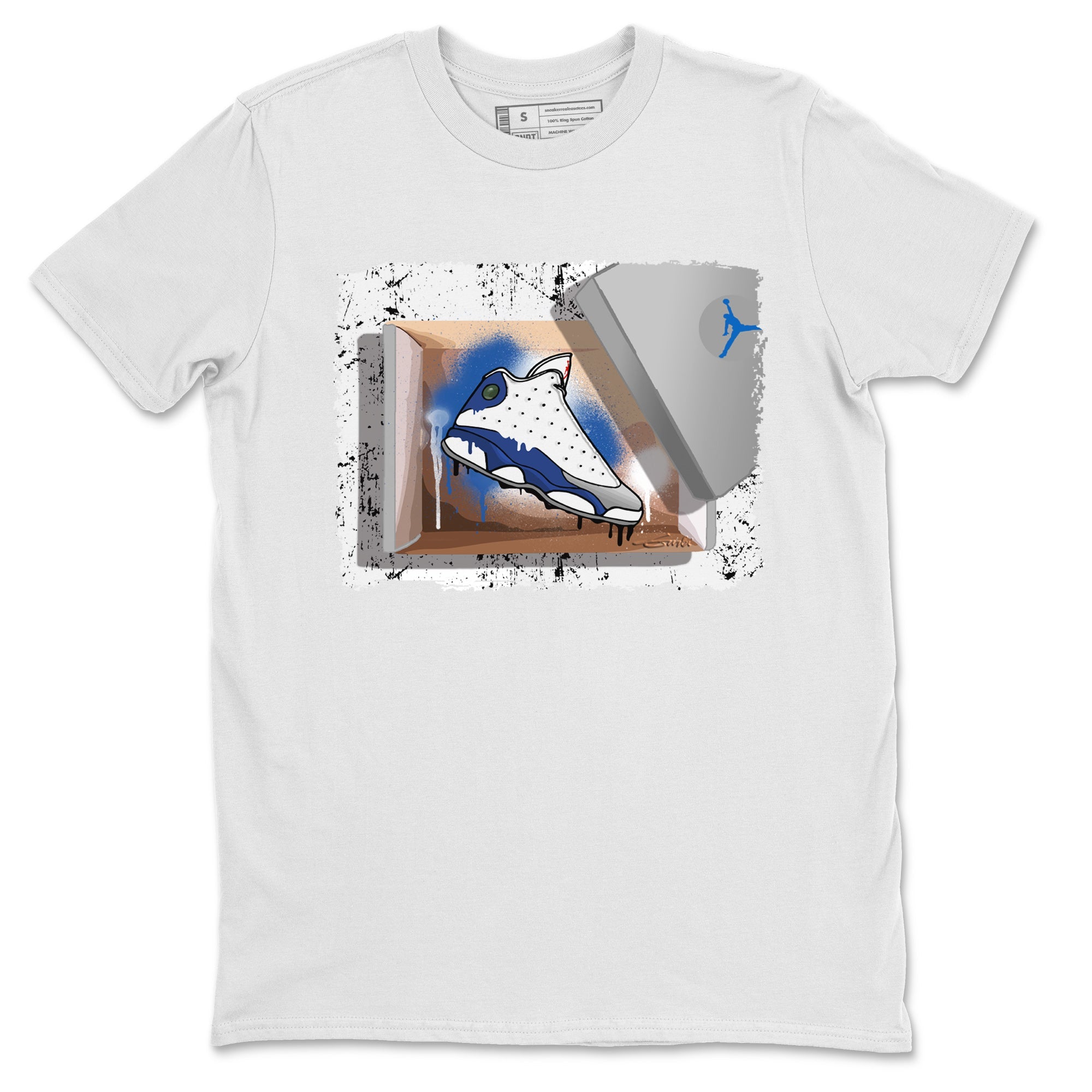 Jordan 13 French Blue Shirt To Match Jordans New Kicks Sneaker Tees Jordan 13 French Blue Drip Gear Zone Sneaker Matching Clothing Unisex Shirts