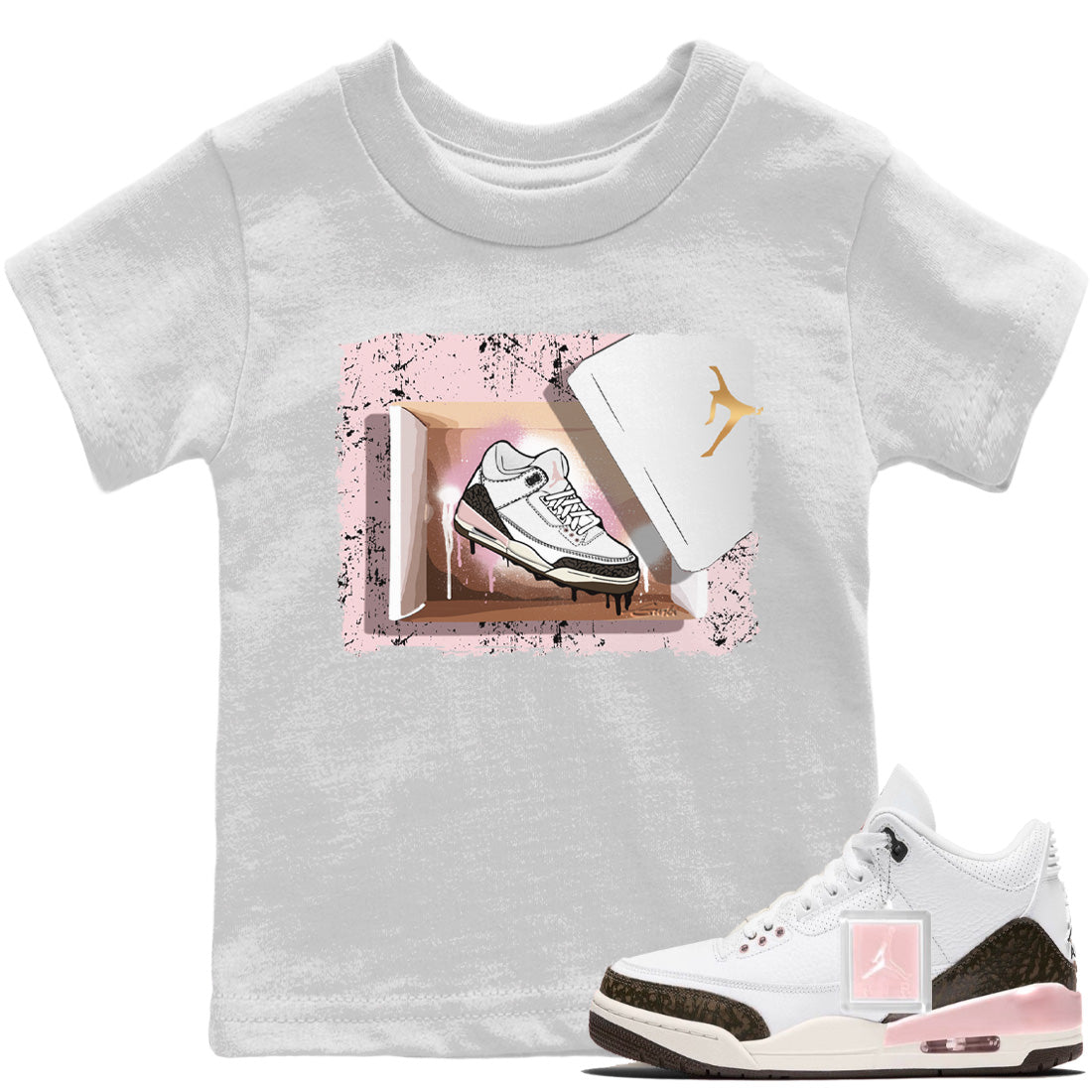 Jordan 3 Atmosphere Sneaker Matching T-Shirt New Kicks Sneaker Tees Jordan 3 Atmosphere Sneaker Release Tees Kids Shirts