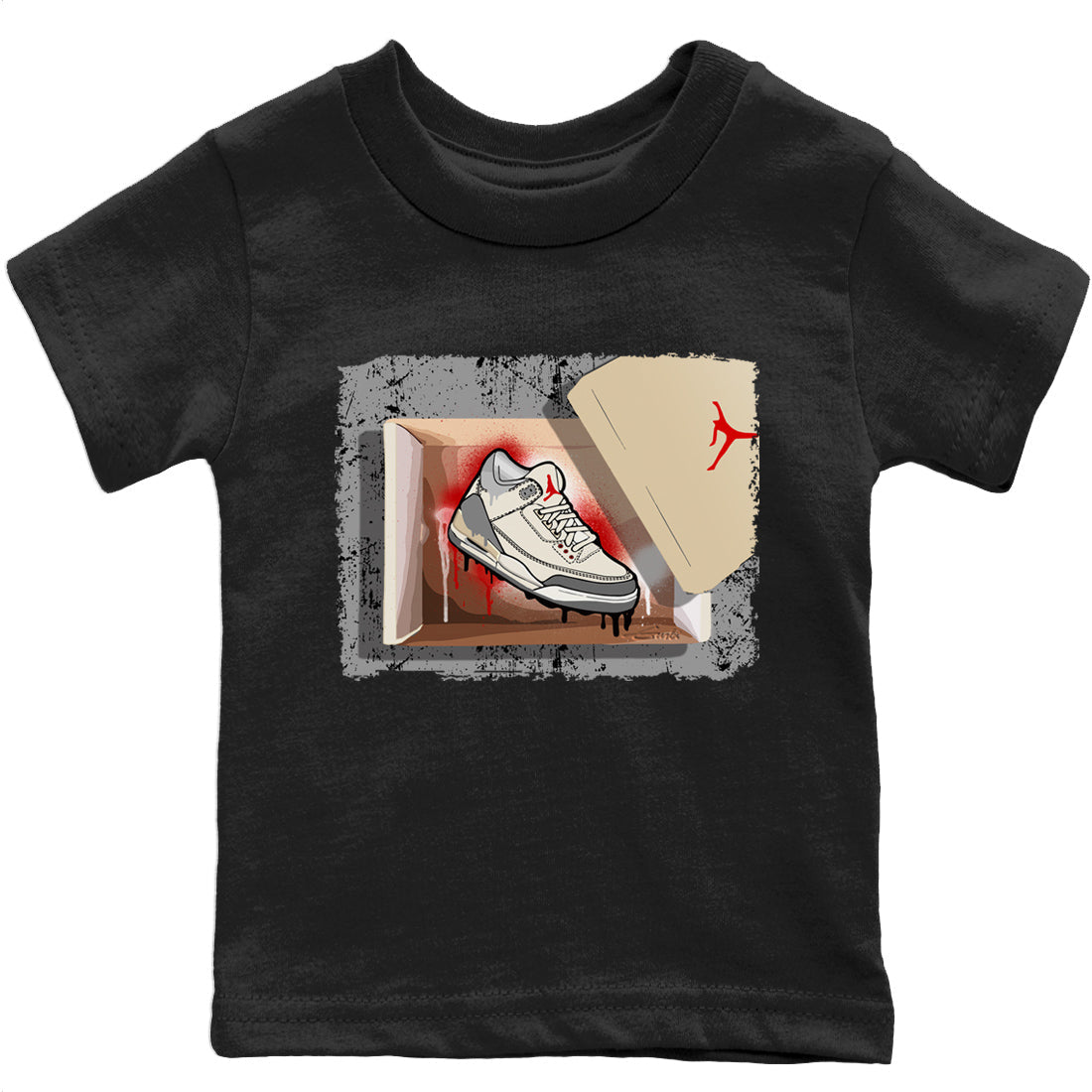 Jordan 3 Muslin Sneaker Matching T-Shirt New Kicks Sneaker Tees Jordan 3 Muslin Sneaker Release Tees Kids Shirts