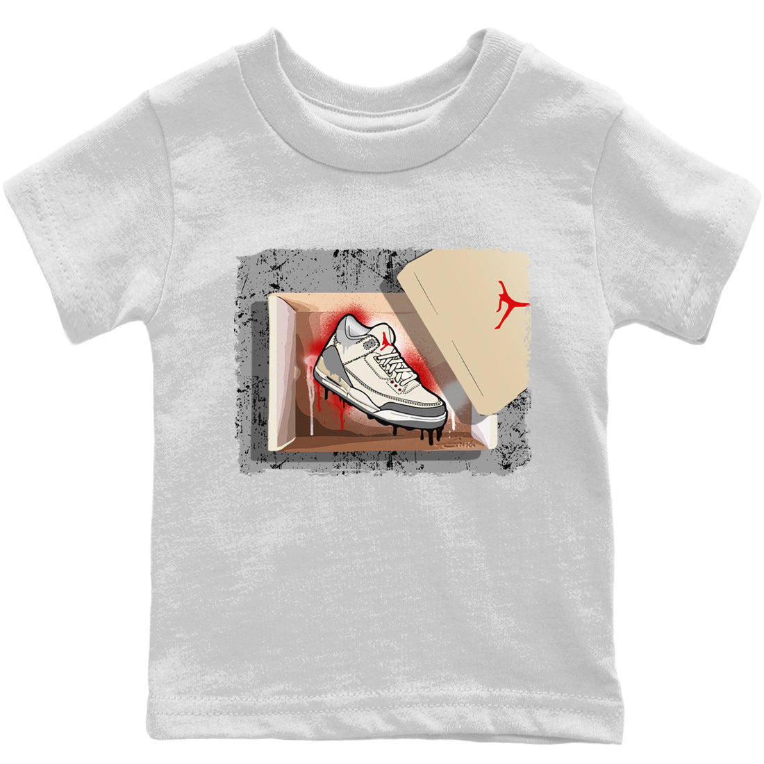 Jordan 3 Muslin Sneaker Matching T-Shirt New Kicks Sneaker Tees Jordan 3 Muslin Sneaker Release Tees Kids Shirts