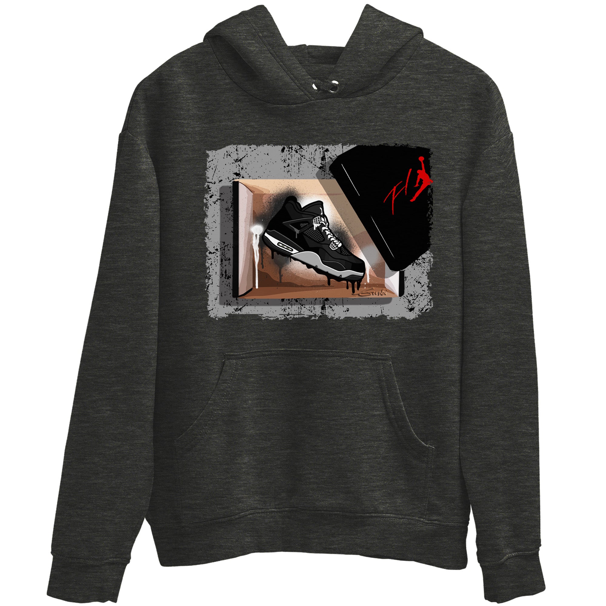 Jordan 4 Black Canvas Sneaker Matching T-Shirt New Kicks Sneaker Tees Jordan 4 Black Canvas Sneaker Release Tees Crew Neck Tees